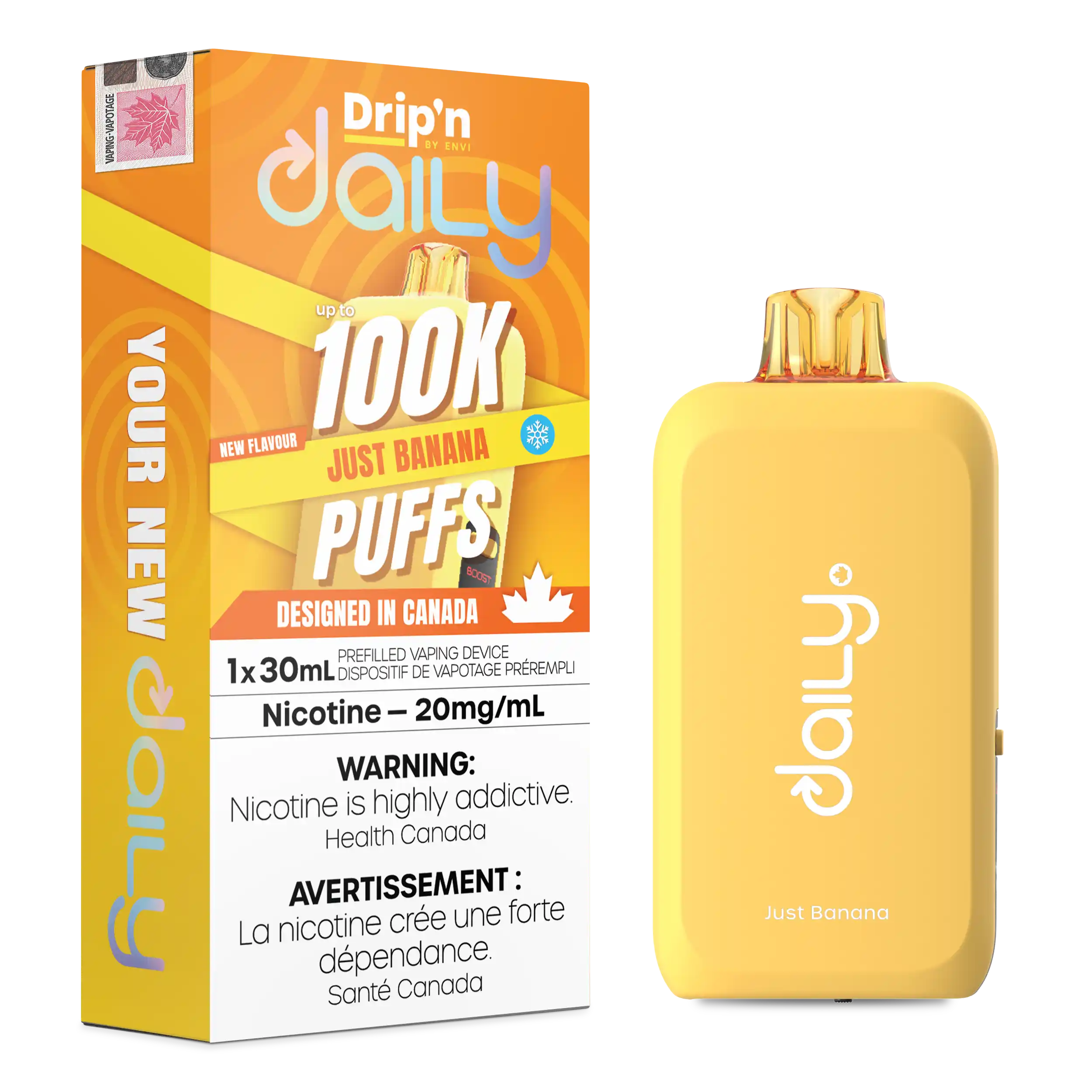 Drip'N - Daily 30mL Disposable E-Cig 100K (Provincial)