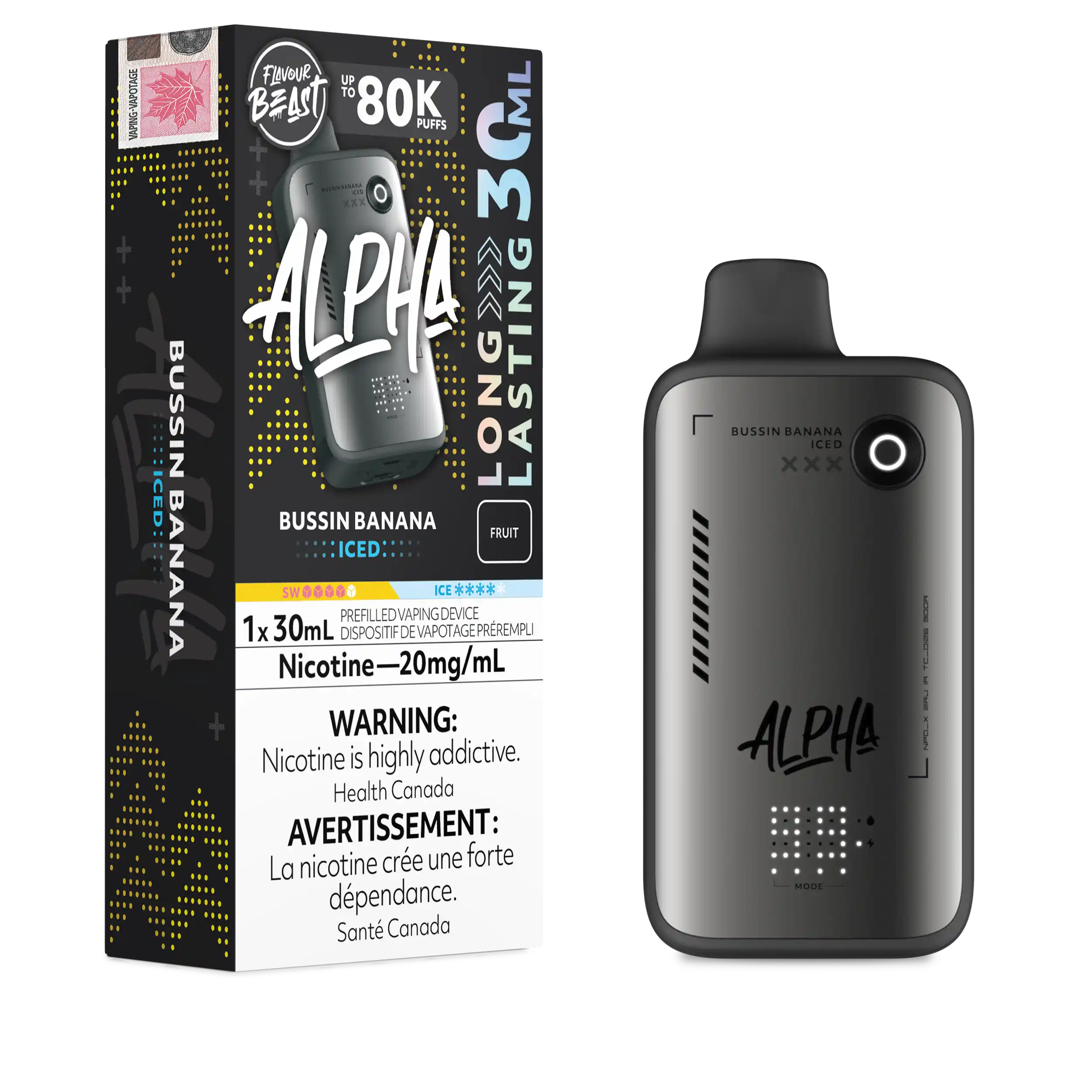 Flavour Beast - Alpha Disposable E-cig 80K (Provincial)