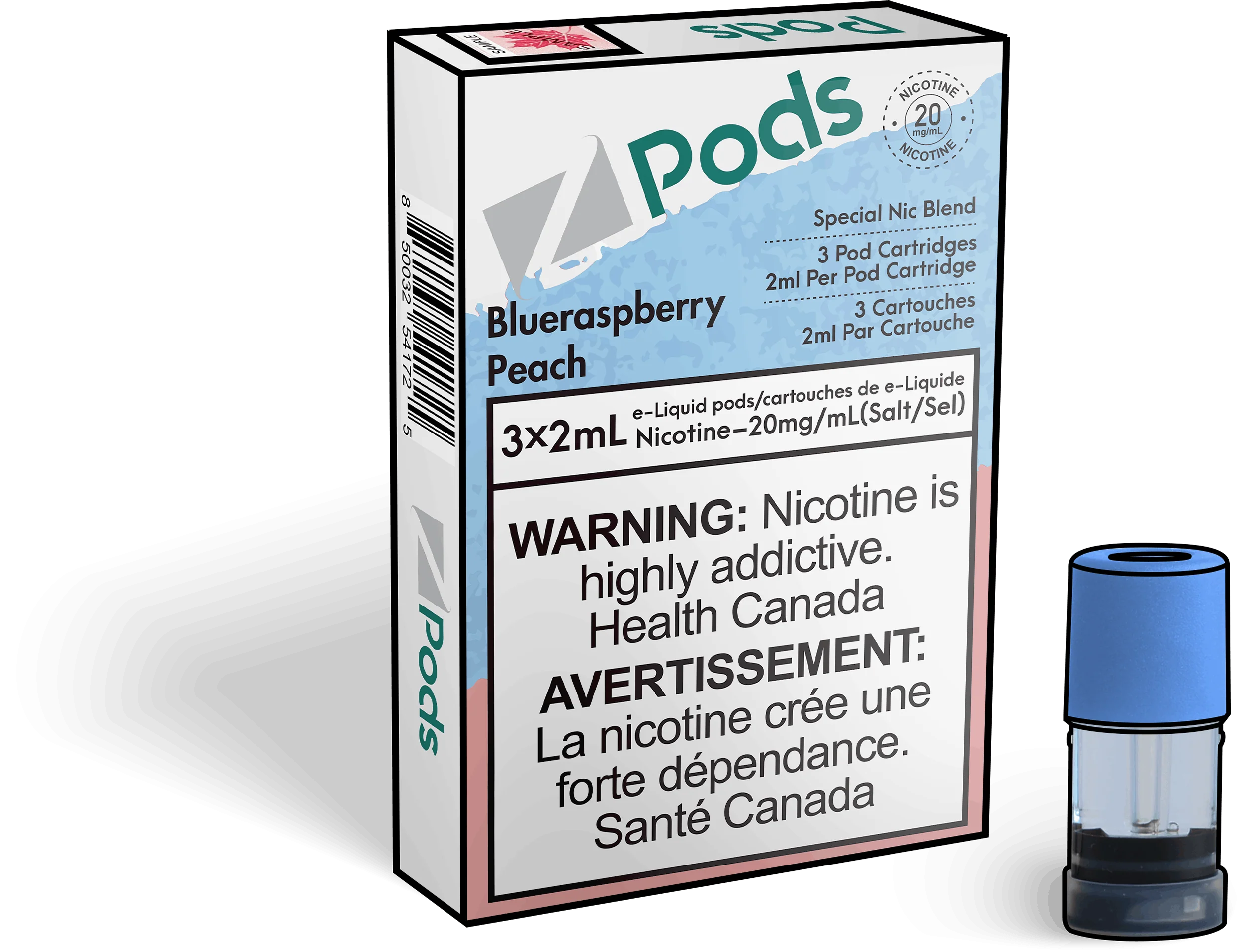Z Pods - Blue Raspberry Peach (PROVINCIAL)