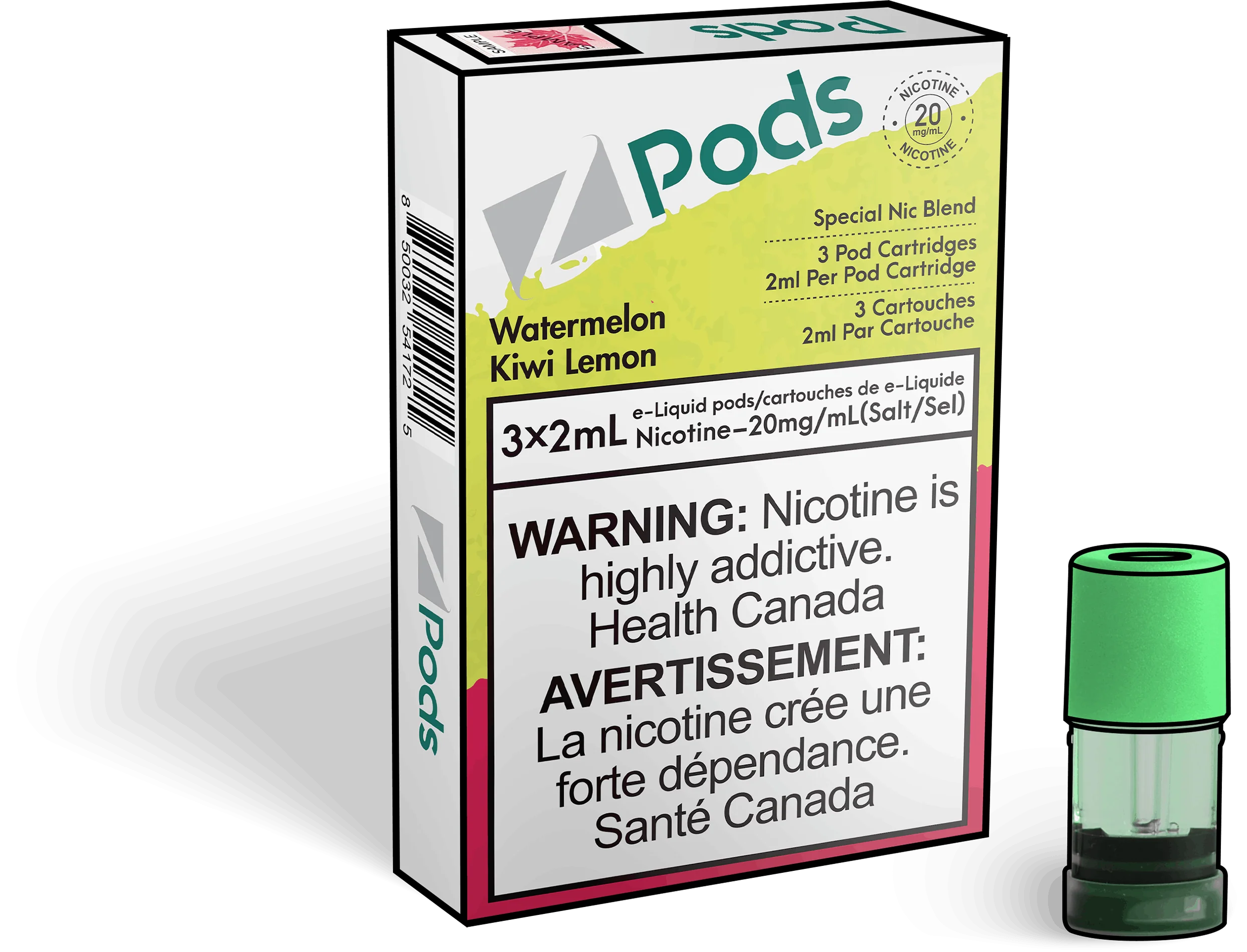 Z Pods - Watermelon Kiwi Lemon (PROVINCIAL)