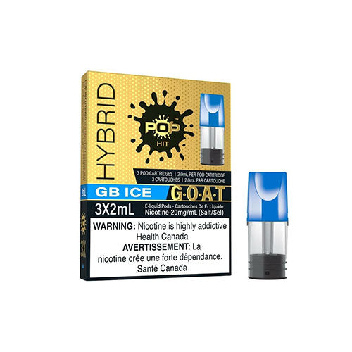 Capsules Pop Hybrid – GB Ice (compatibles avec STLTH) (PROVINCIAL)