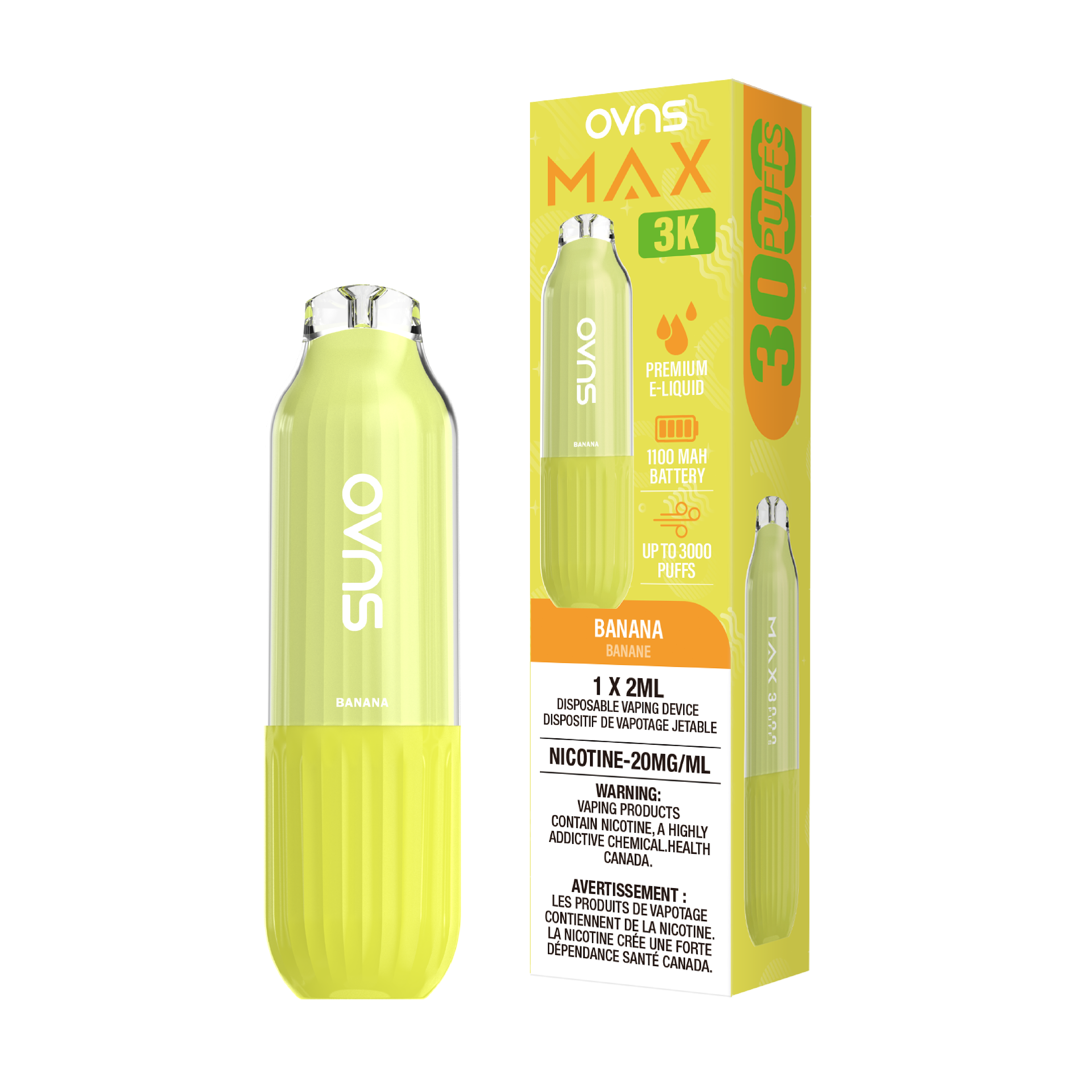 OVNS Max -  Disposable E-Cig (PROVINCIAL) (3000 Puffs)