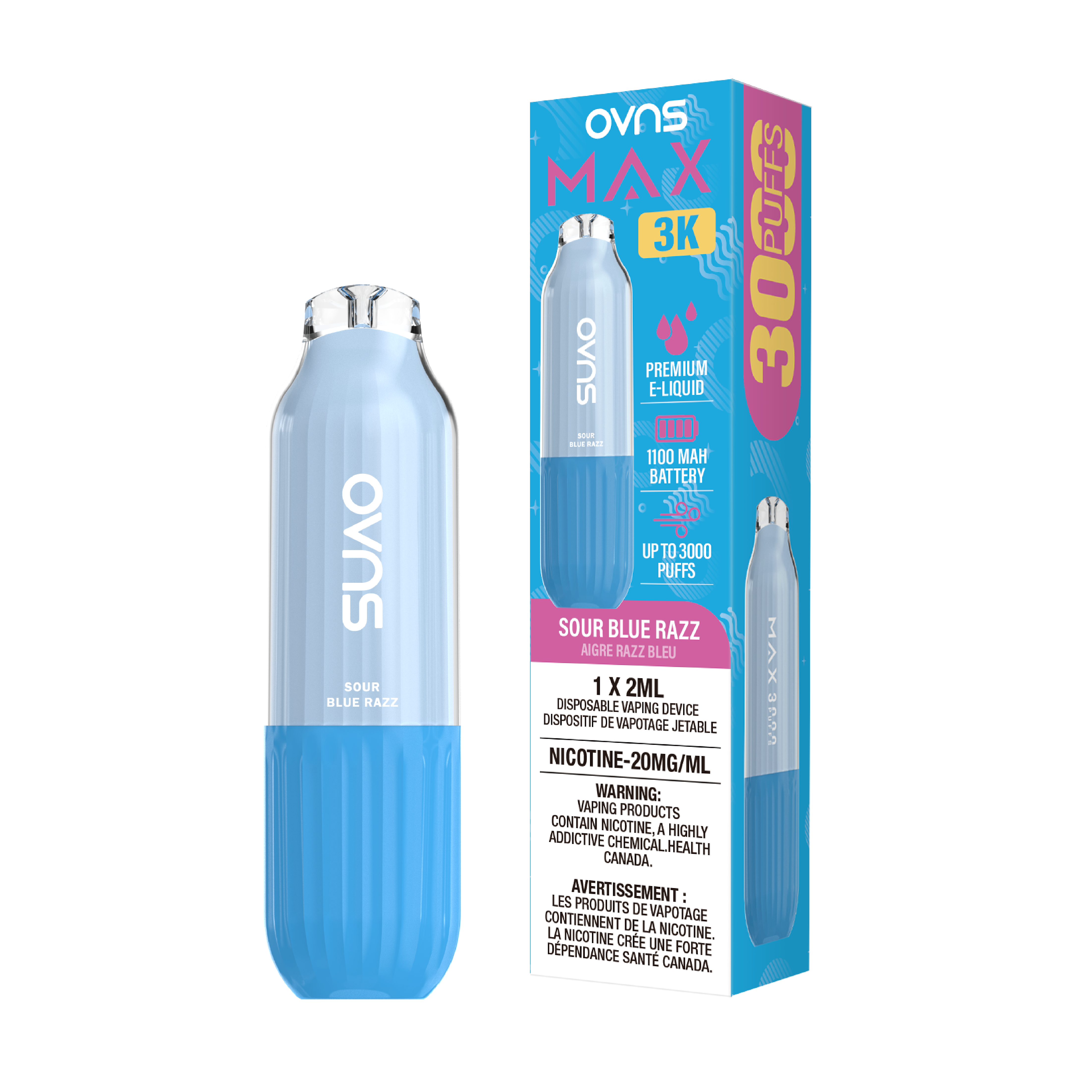 OVNS Max -  Disposable E-Cig (PROVINCIAL) (3000 Puffs)
