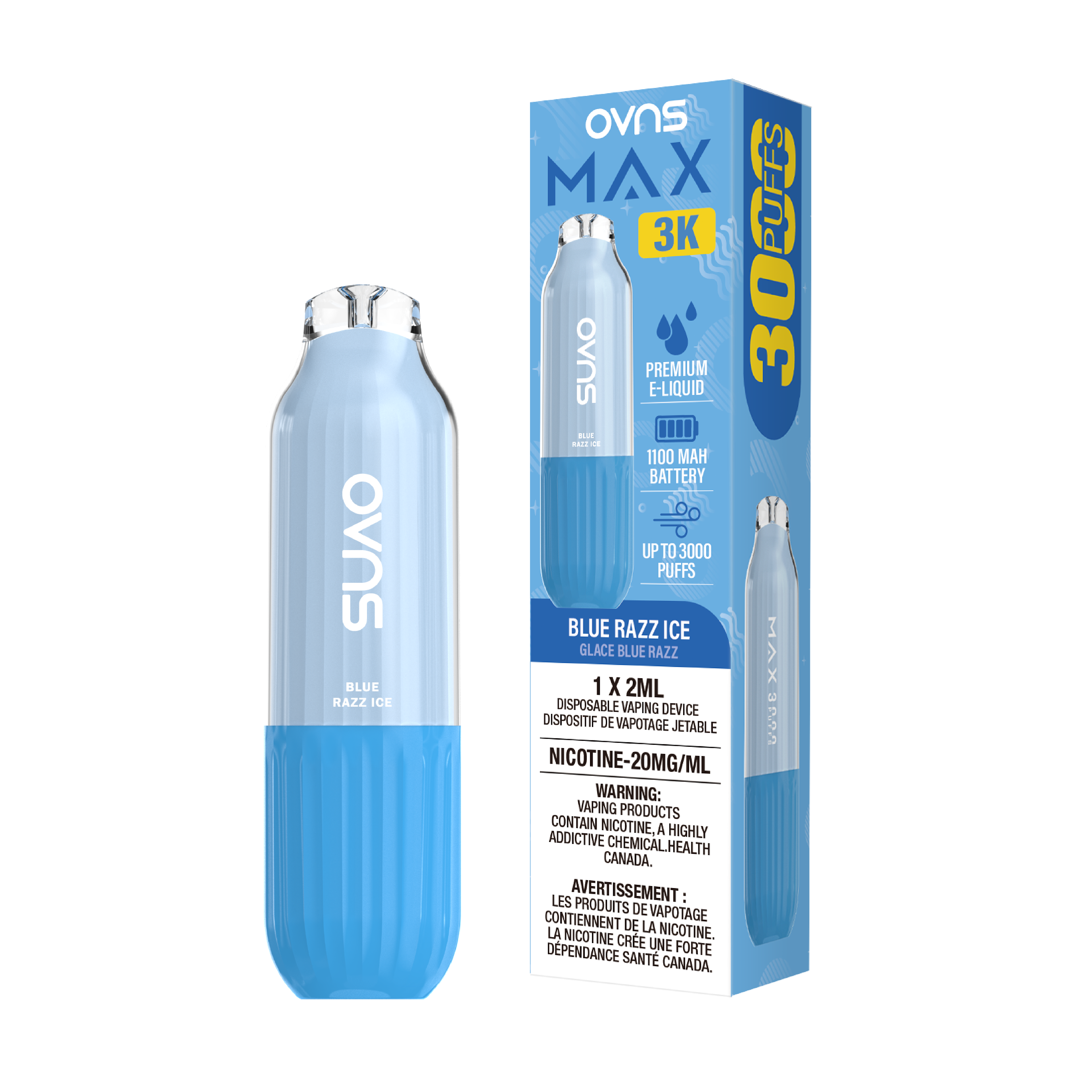 OVNS Max -  Disposable E-Cig (PROVINCIAL) (3000 Puffs)