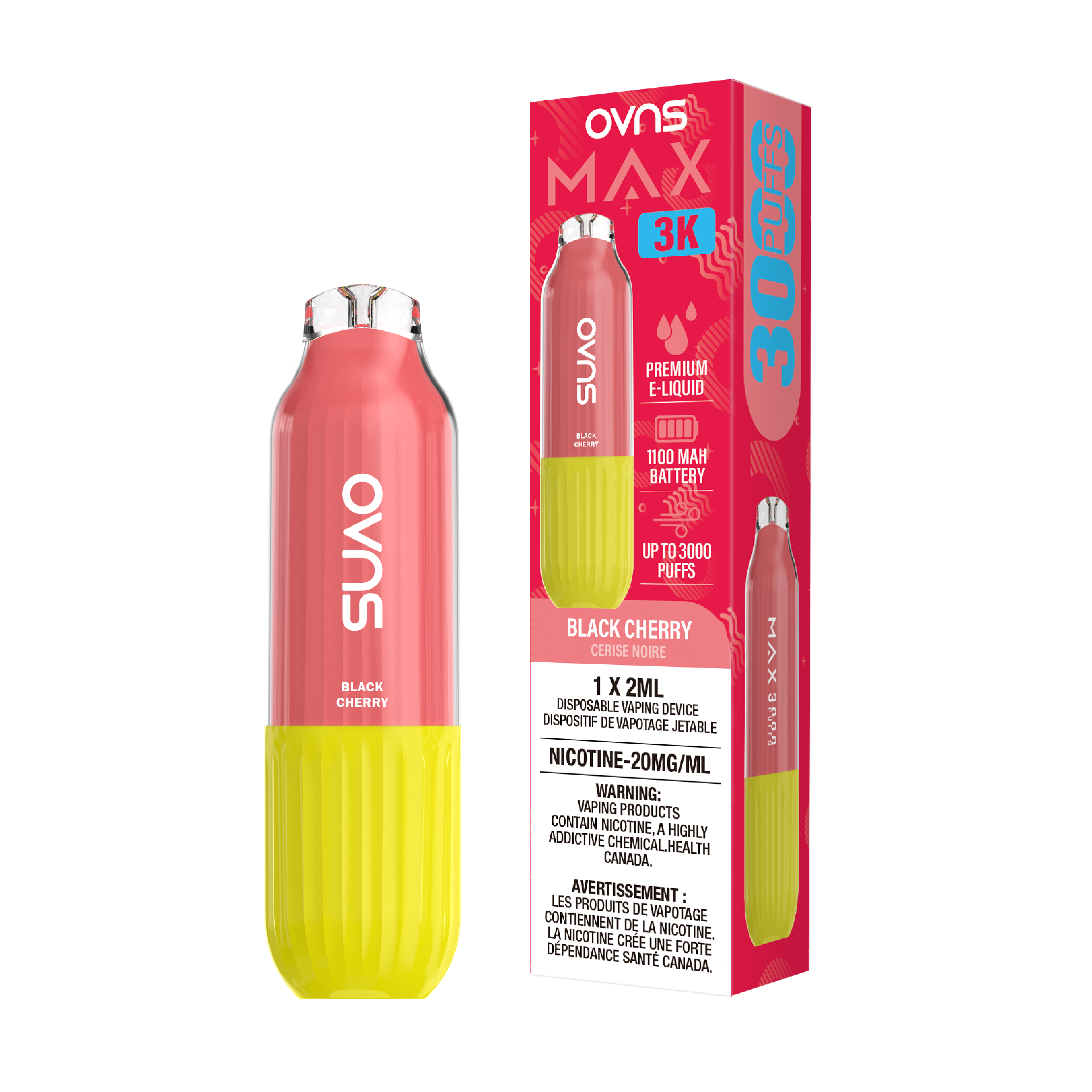 OVNS Max -  Disposable E-Cig (PROVINCIAL) (3000 Puffs)