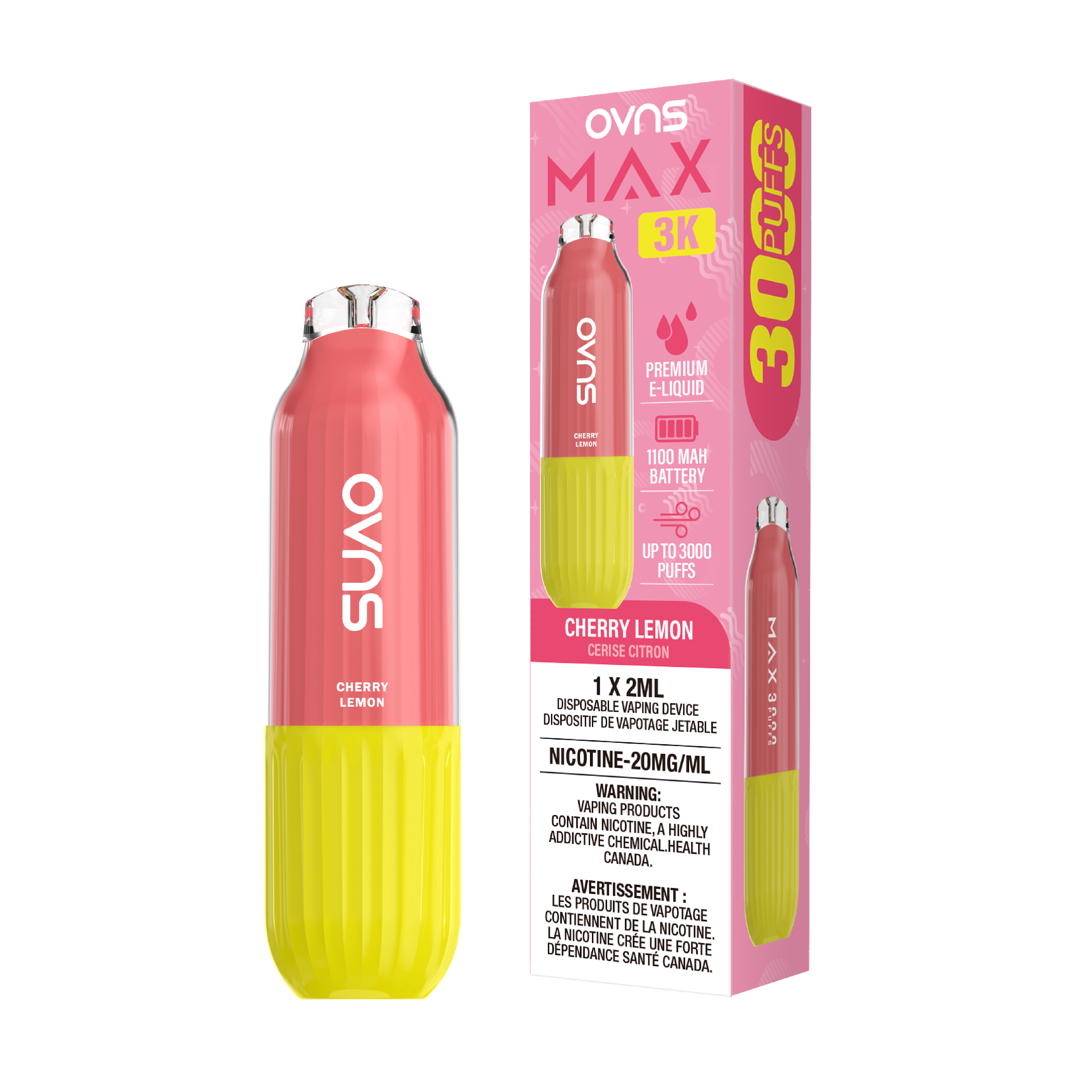 OVNS Max -  Disposable E-Cig (PROVINCIAL) (3000 Puffs)