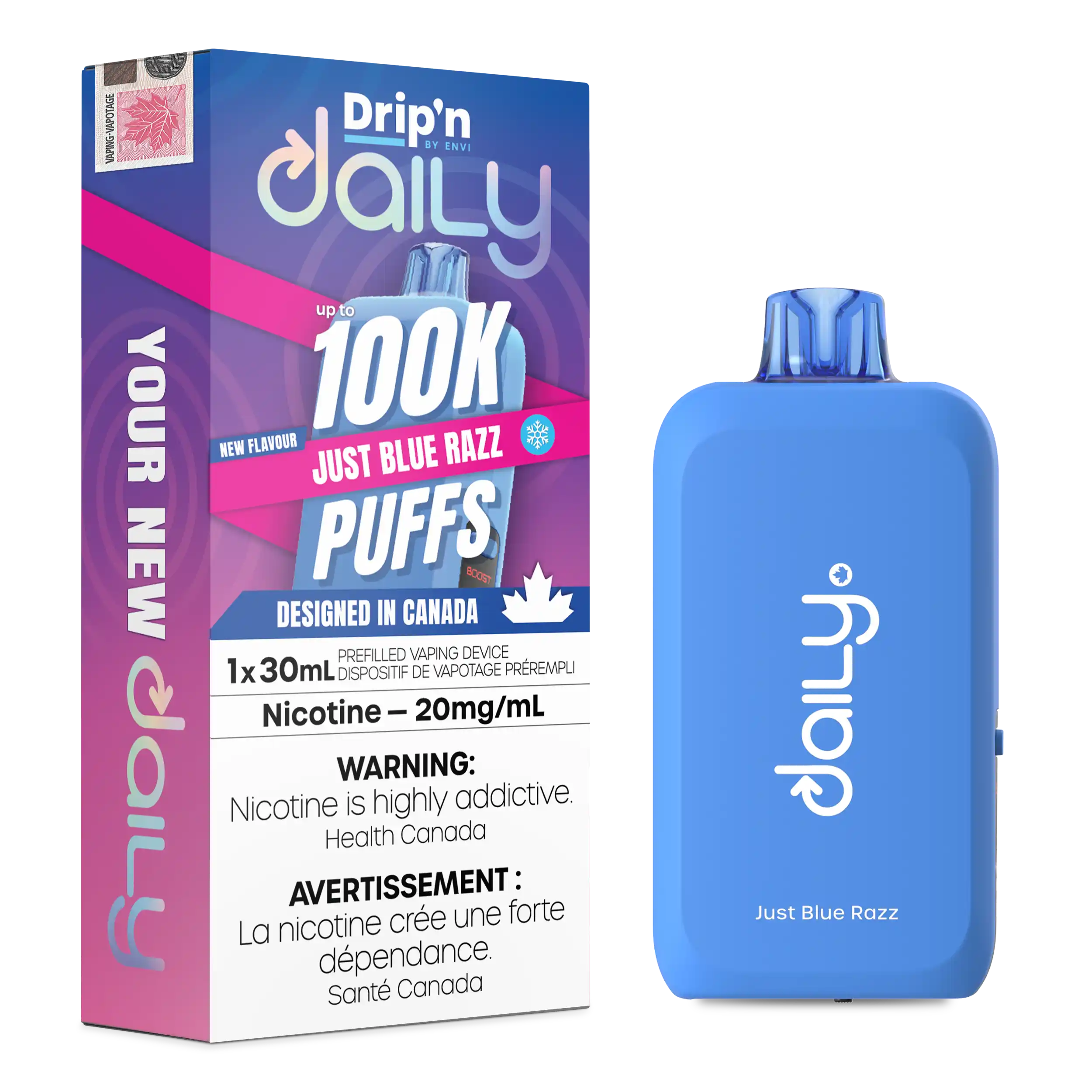 Drip'N - Daily 30mL Disposable E-Cig 100K (Provincial)
