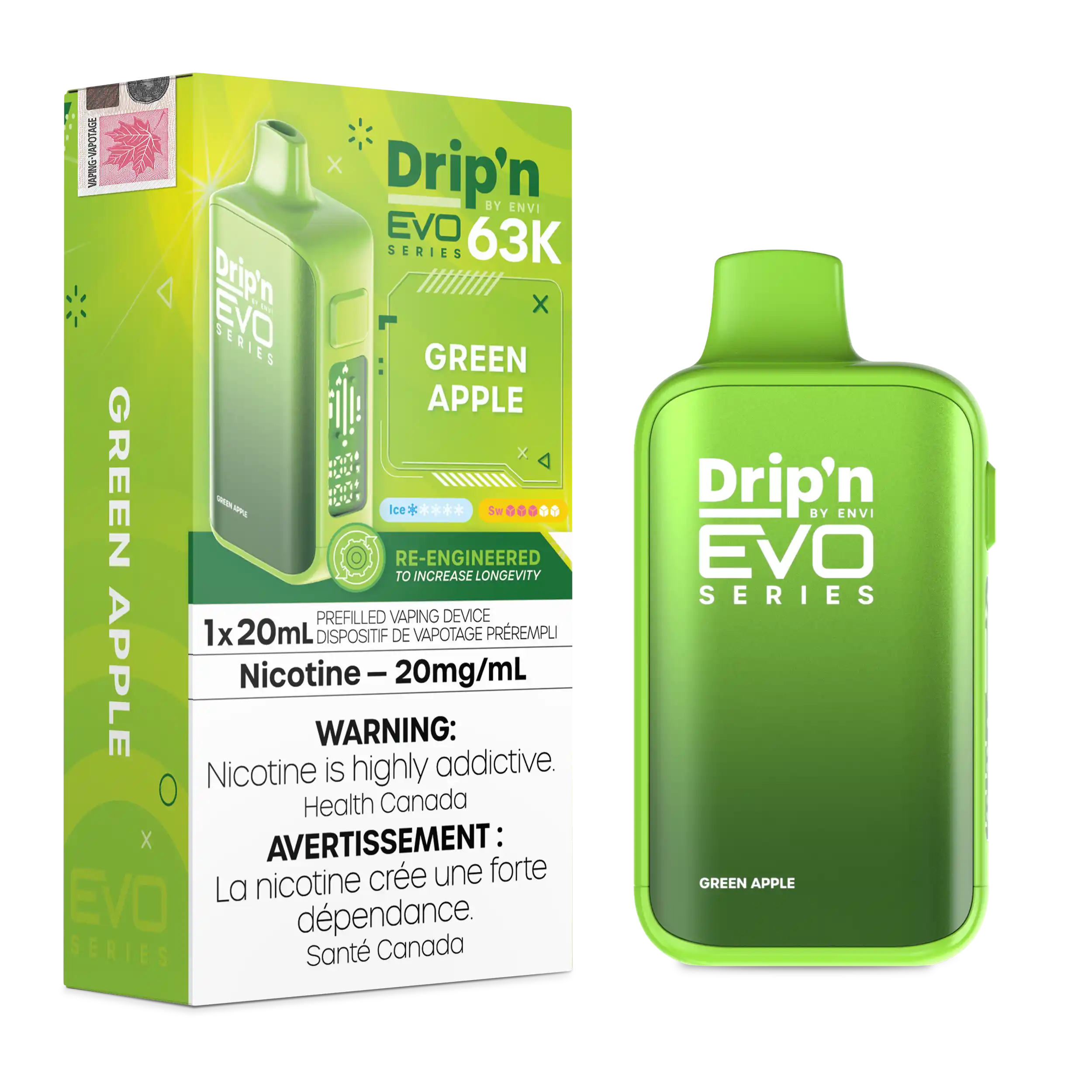 Drip'n by Envi - EVO 63K Disposable E-Cig (PROVINCIAL)