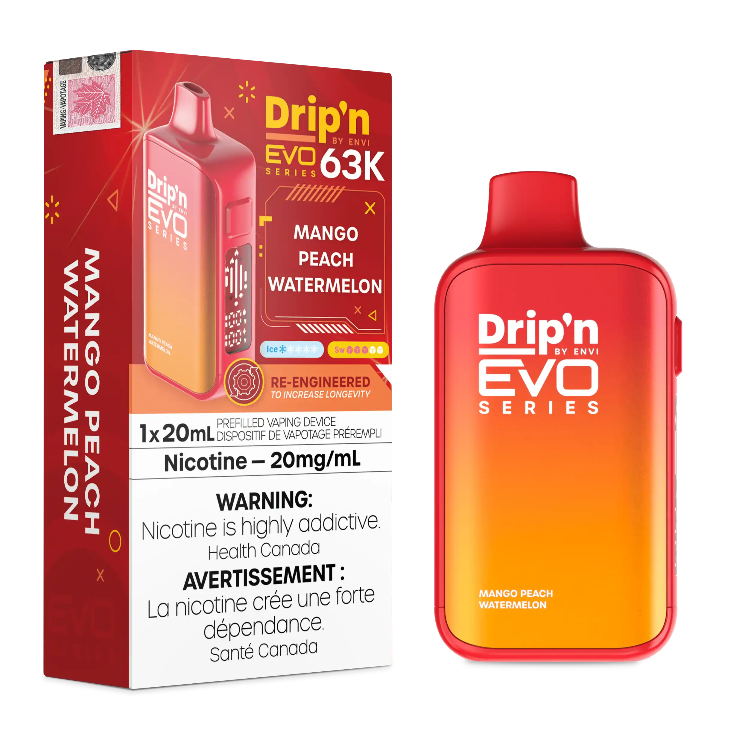 Drip'n by Envi - EVO 63K Disposable E-Cig (PROVINCIAL)