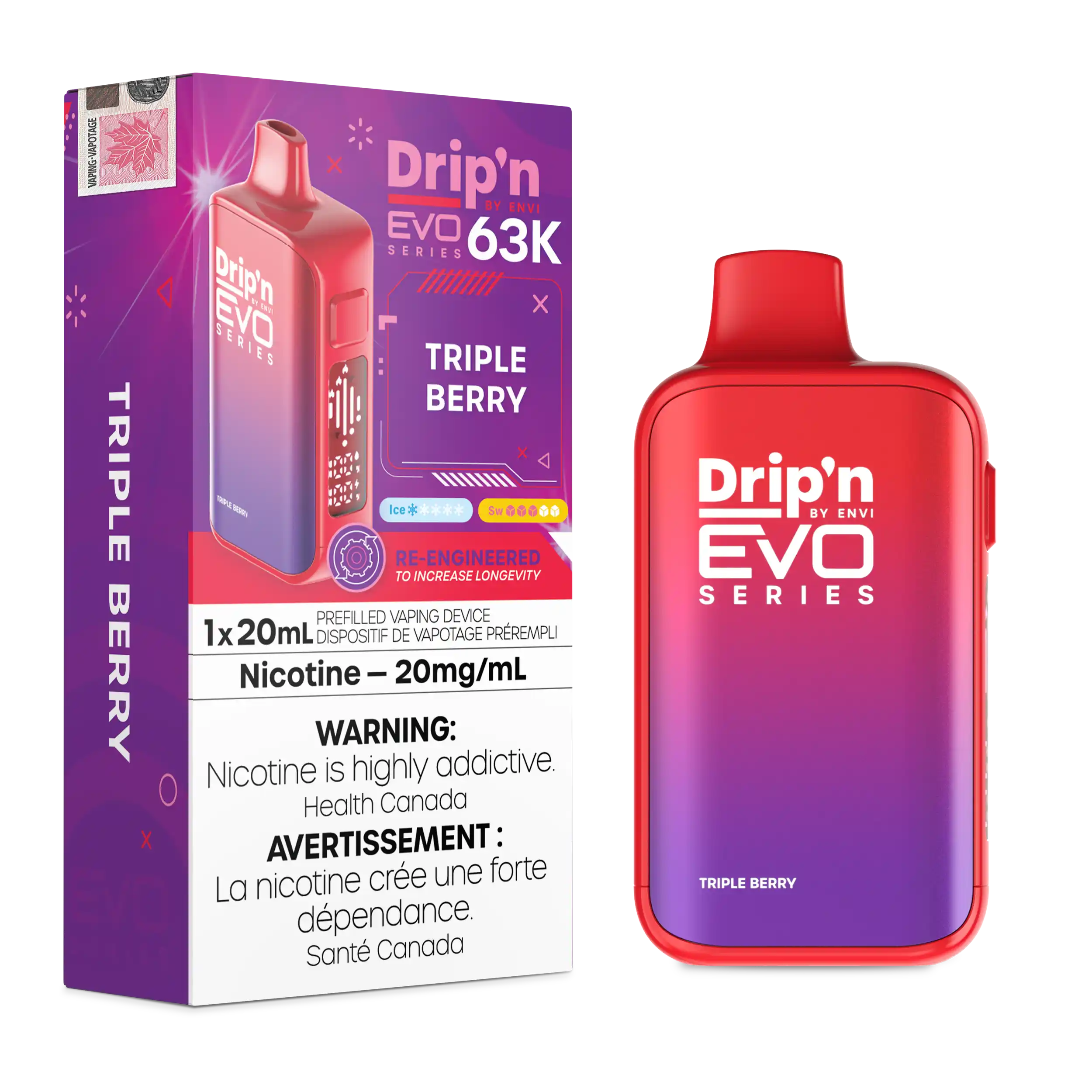 Drip'n by Envi - EVO 63K Disposable E-Cig (PROVINCIAL)