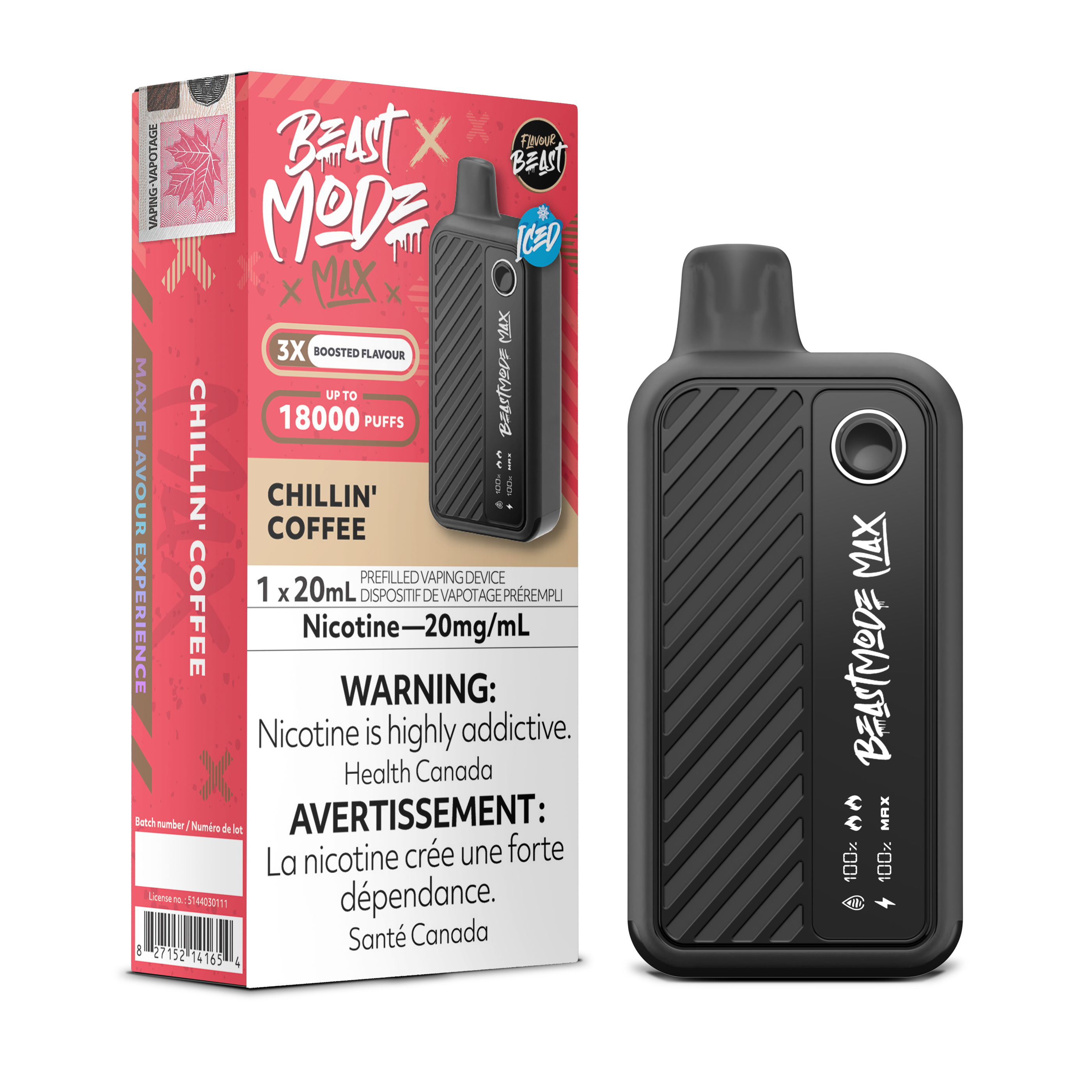 Flavour Beast Mode Max - Disposable E-Cig (PROVINCIAL) (18k Puffs)