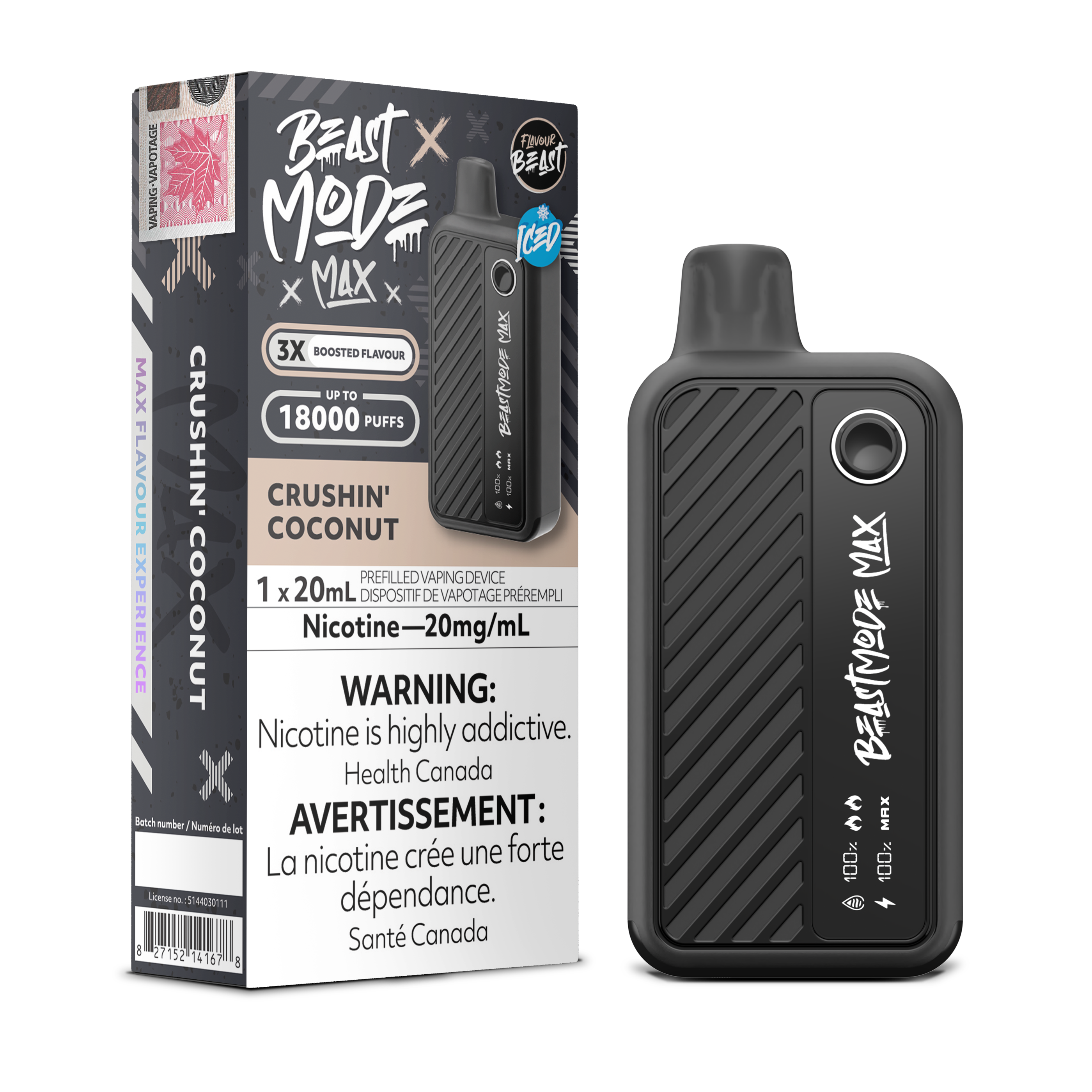 Flavour Beast Mode Max - Disposable E-Cig (PROVINCIAL) (18k Puffs)