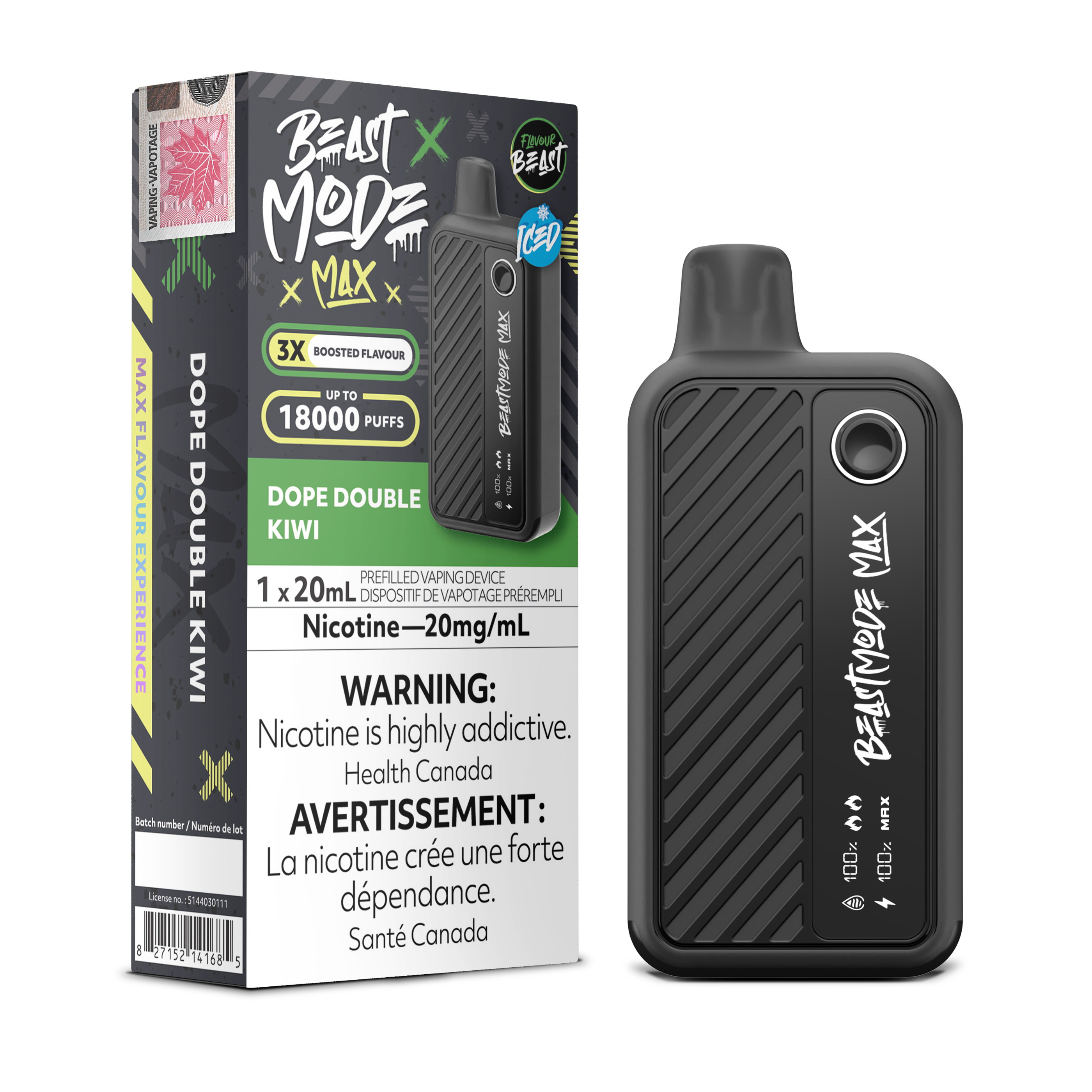 Flavour Beast Mode Max - Disposable E-Cig (PROVINCIAL) (18k Puffs)