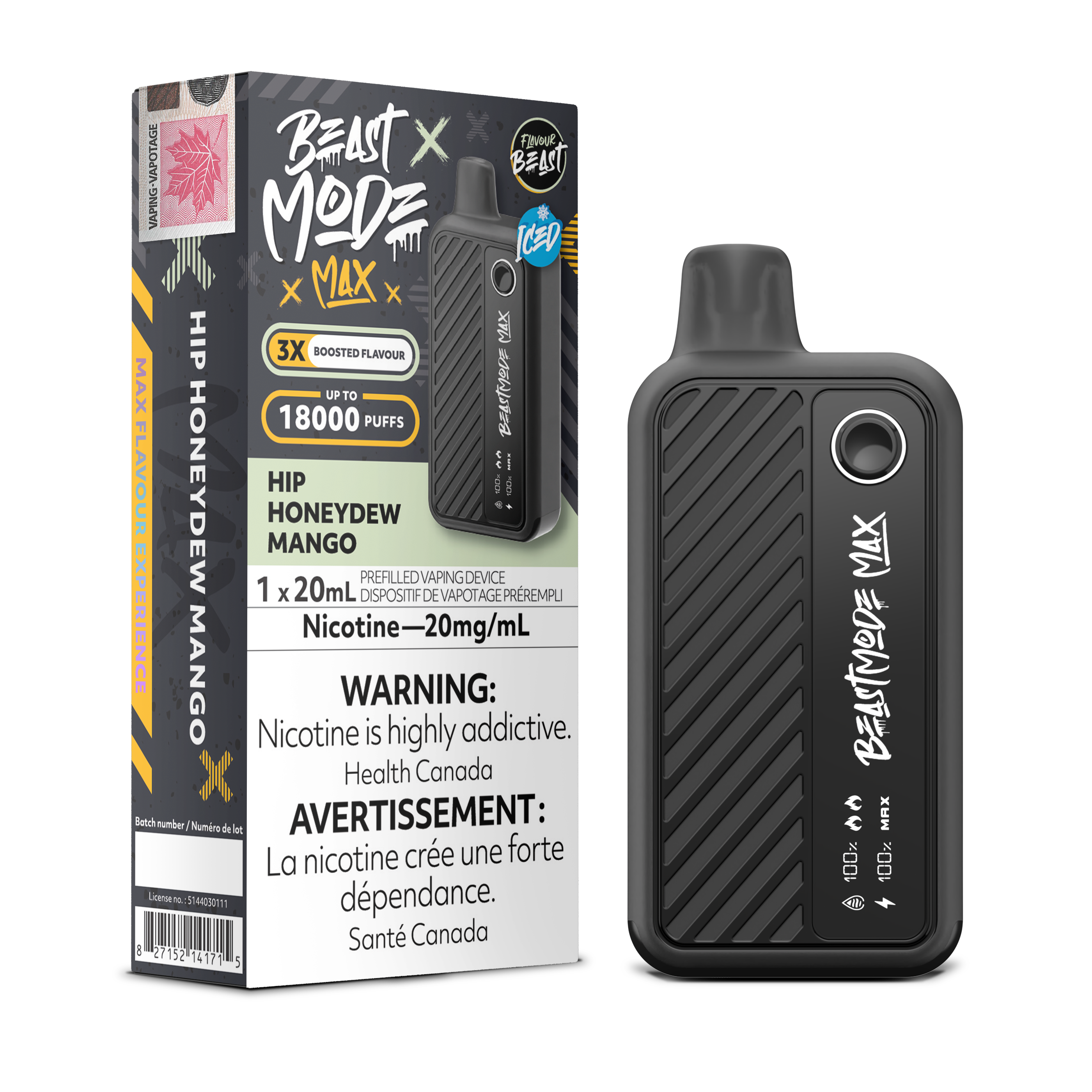 Flavour Beast Mode Max - Disposable E-Cig (PROVINCIAL) (18k Puffs)