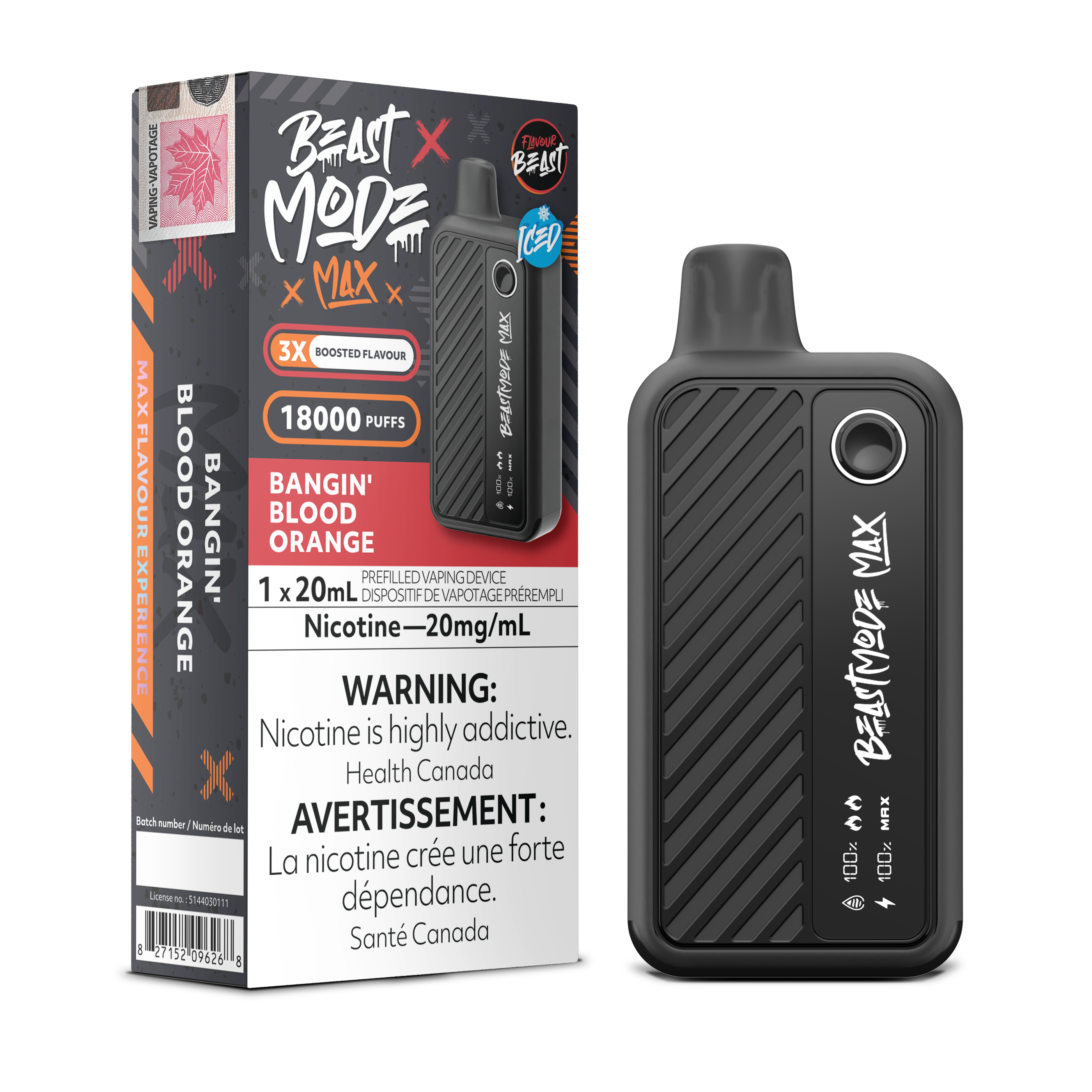 Flavour Beast Mode Max - Disposable E-Cig (PROVINCIAL) (18k Puffs)