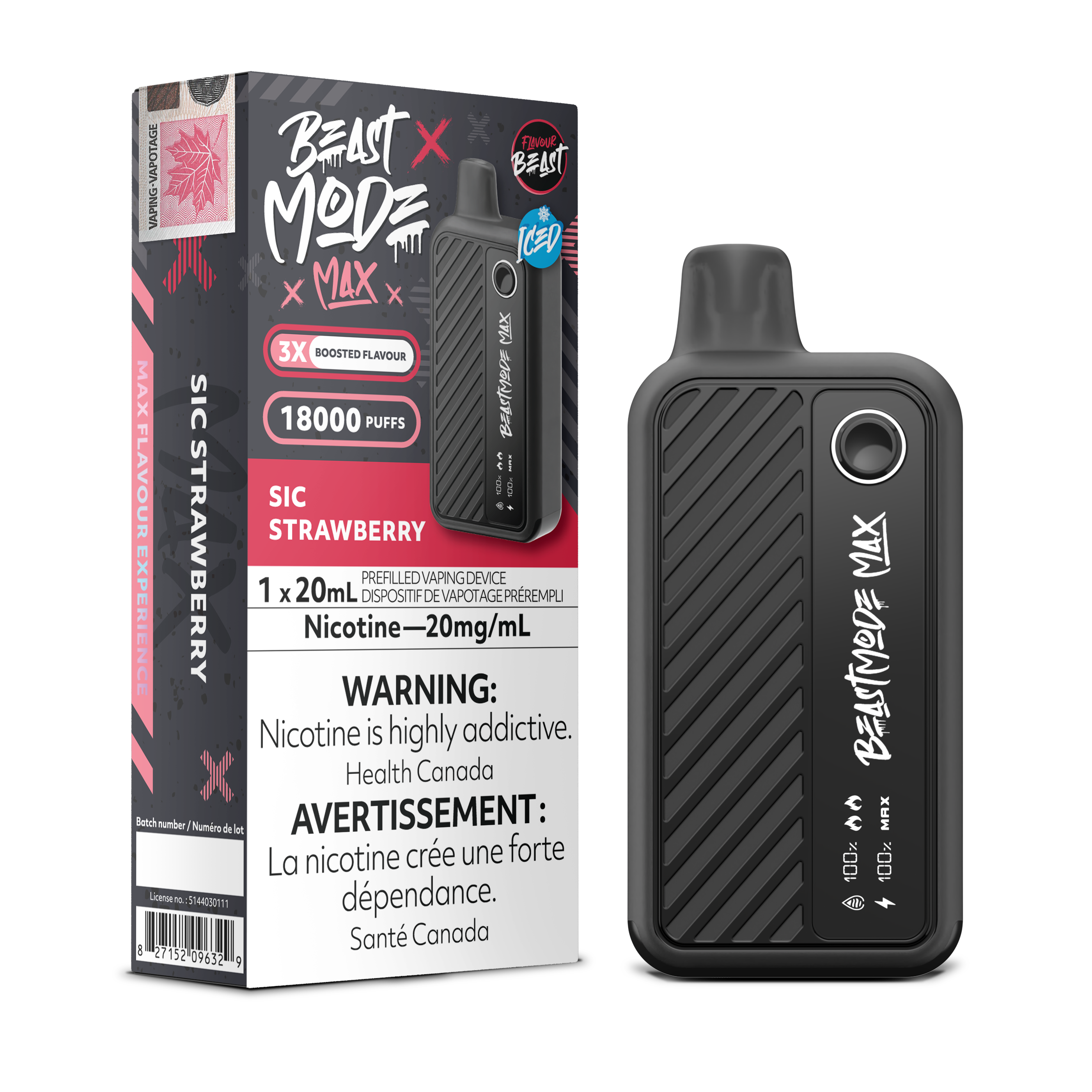 Flavour Beast Mode Max - Disposable E-Cig (PROVINCIAL) (18k Puffs)