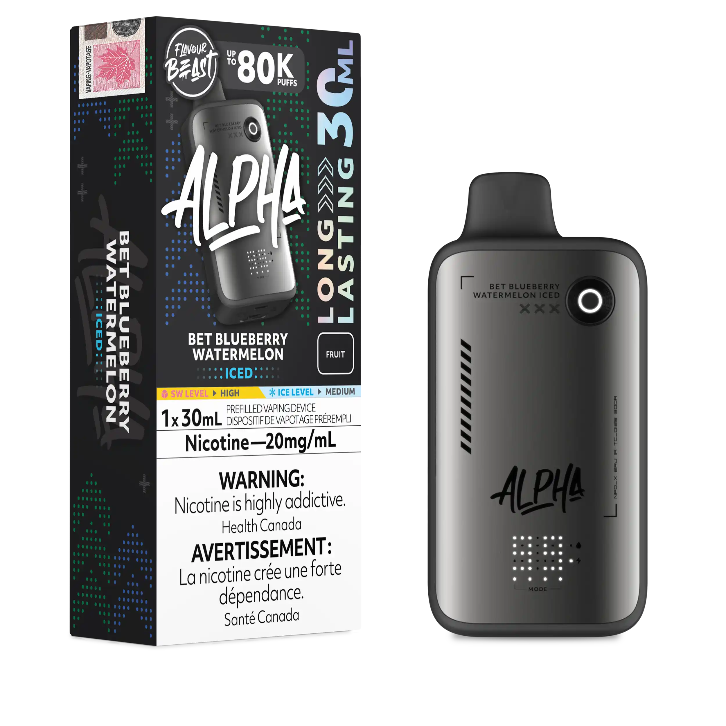 Flavour Beast - Alpha Disposable E-cig 80K (Provincial)