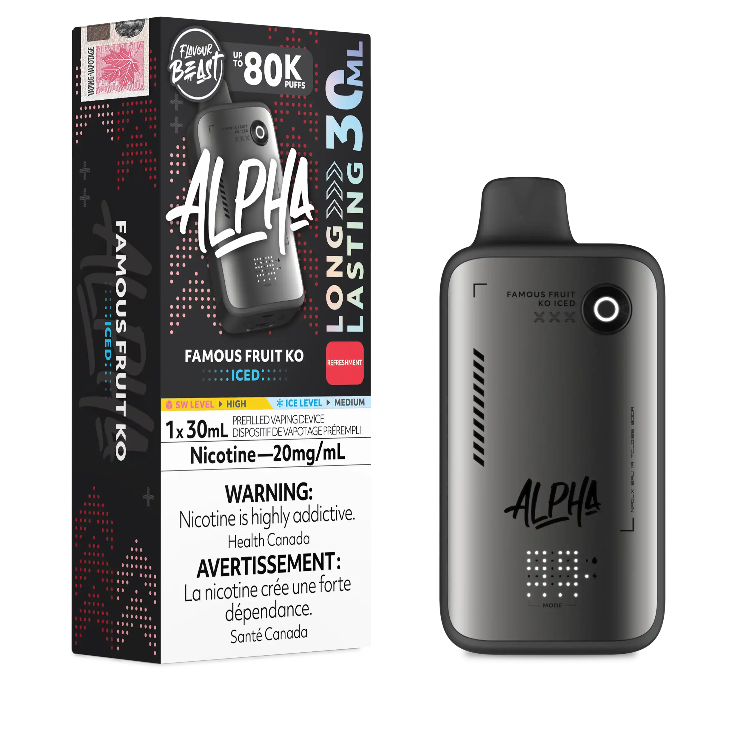 Flavour Beast - Alpha Disposable E-cig 80K (Provincial)