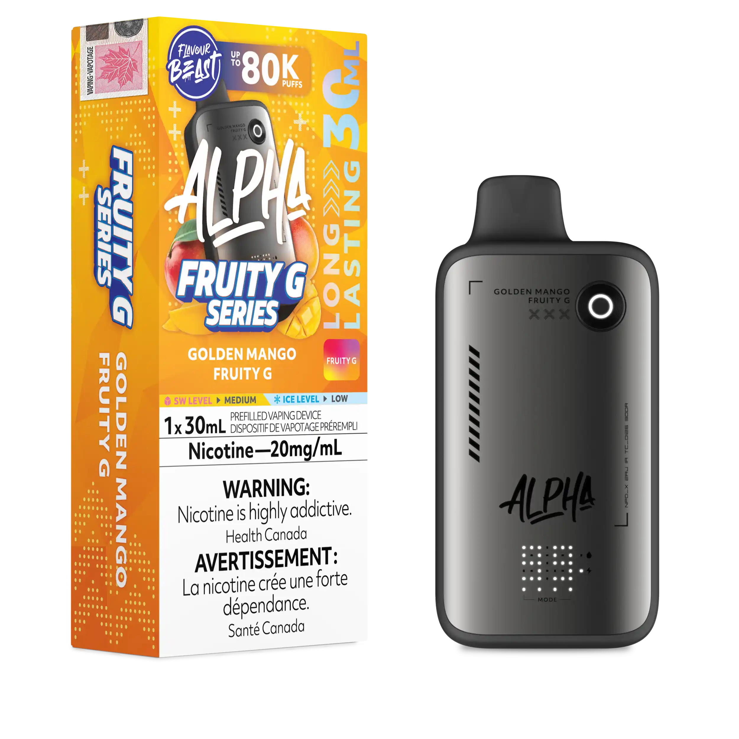 Flavour Beast - Alpha Disposable E-cig 80K (Provincial)