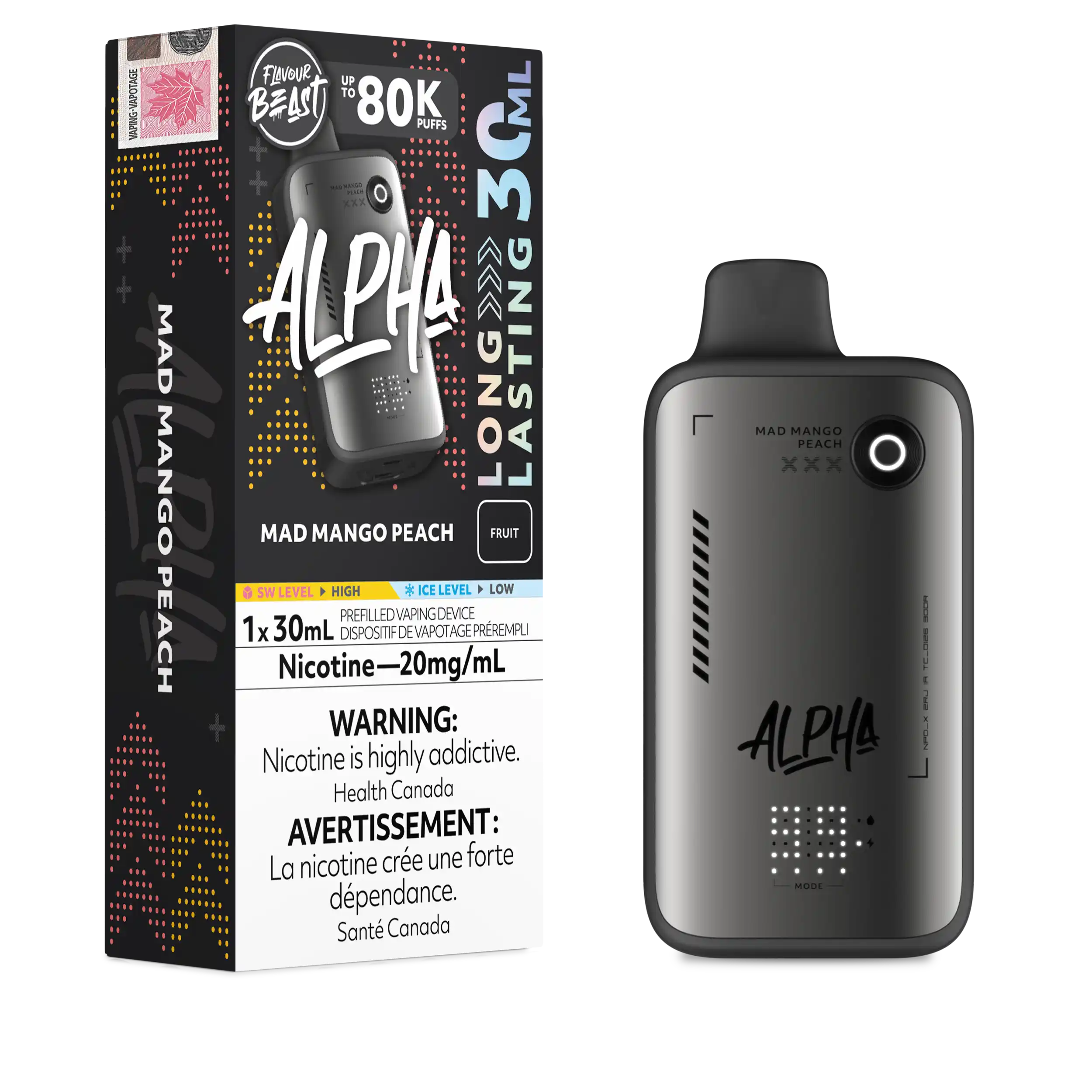 Flavour Beast - Alpha Disposable E-cig 80K (Provincial)