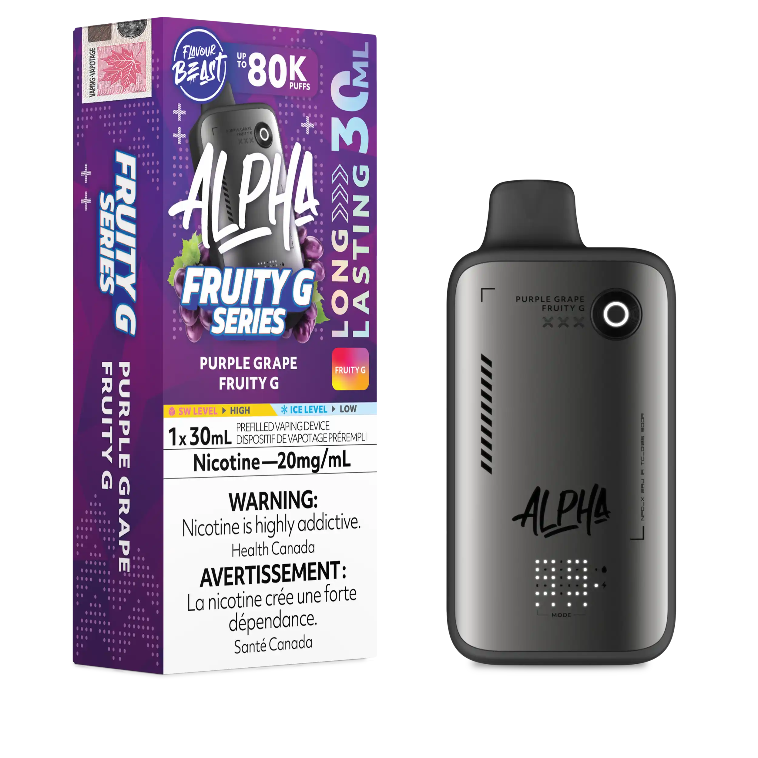 Flavour Beast - Alpha Disposable E-cig 80K (Provincial)