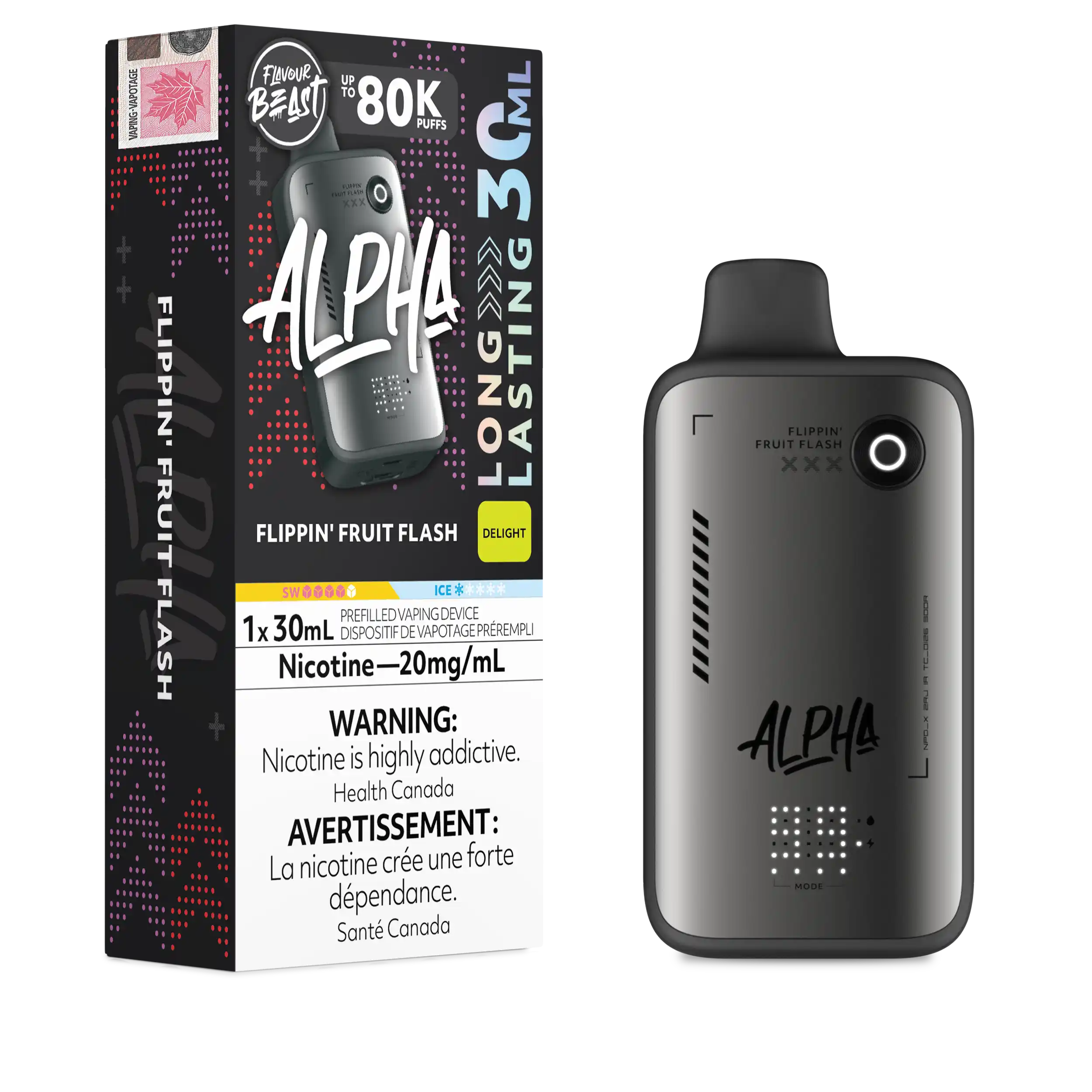 Flavour Beast - Alpha Disposable E-cig 80K (Provincial)