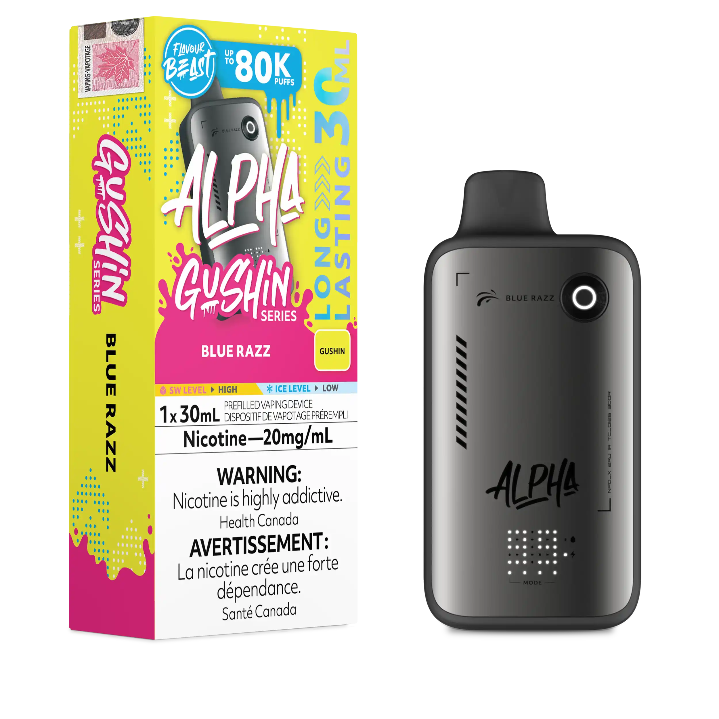 Flavour Beast - Alpha (Gushin Series) Disposable E-cig 80K (Provincial)