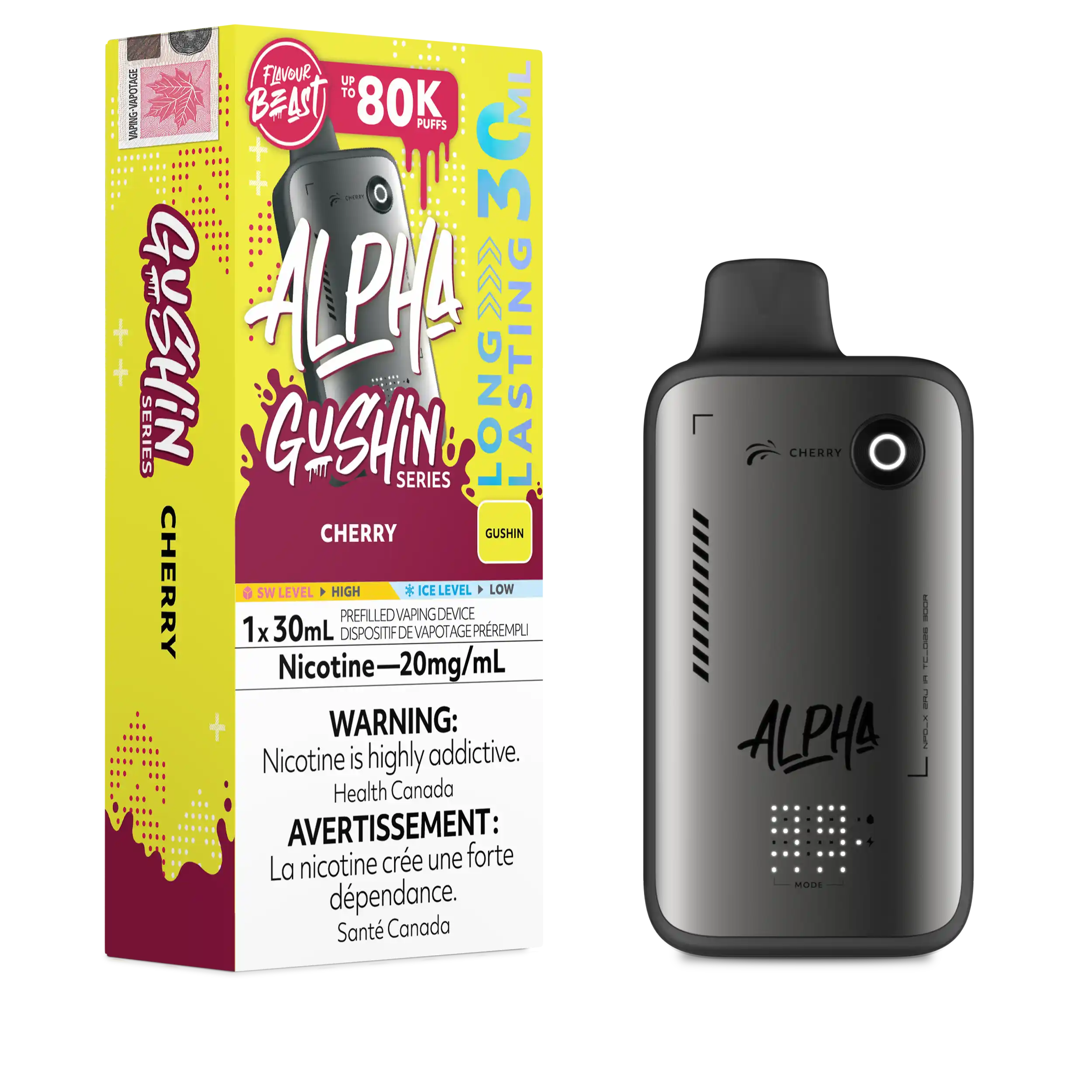 Flavour Beast - Alpha (Gushin Series) Disposable E-cig 80K (Provincial)