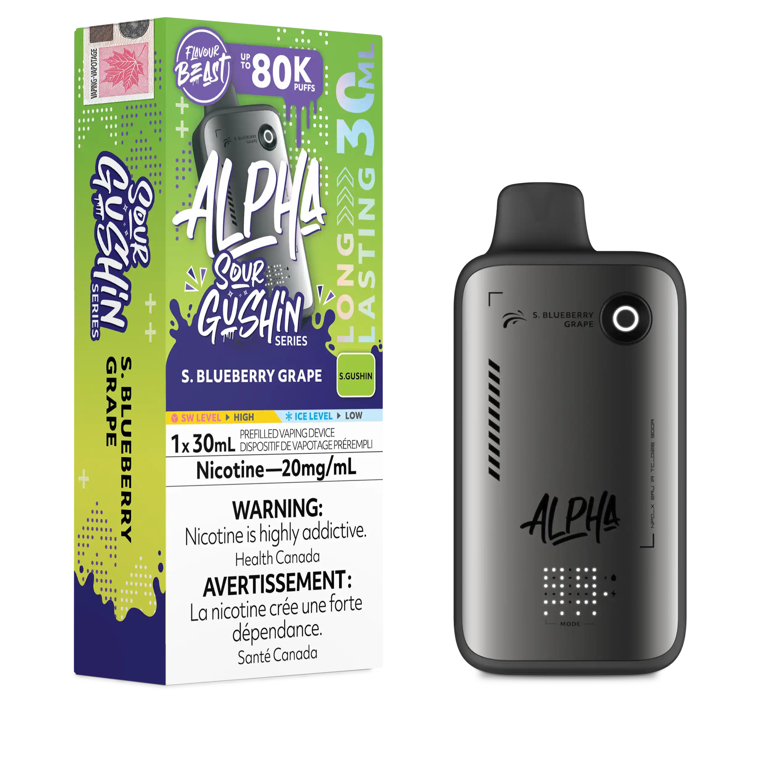 Flavour Beast - Alpha (Sour Gushin Series) Disposable E-Cig 80K (Provincial)