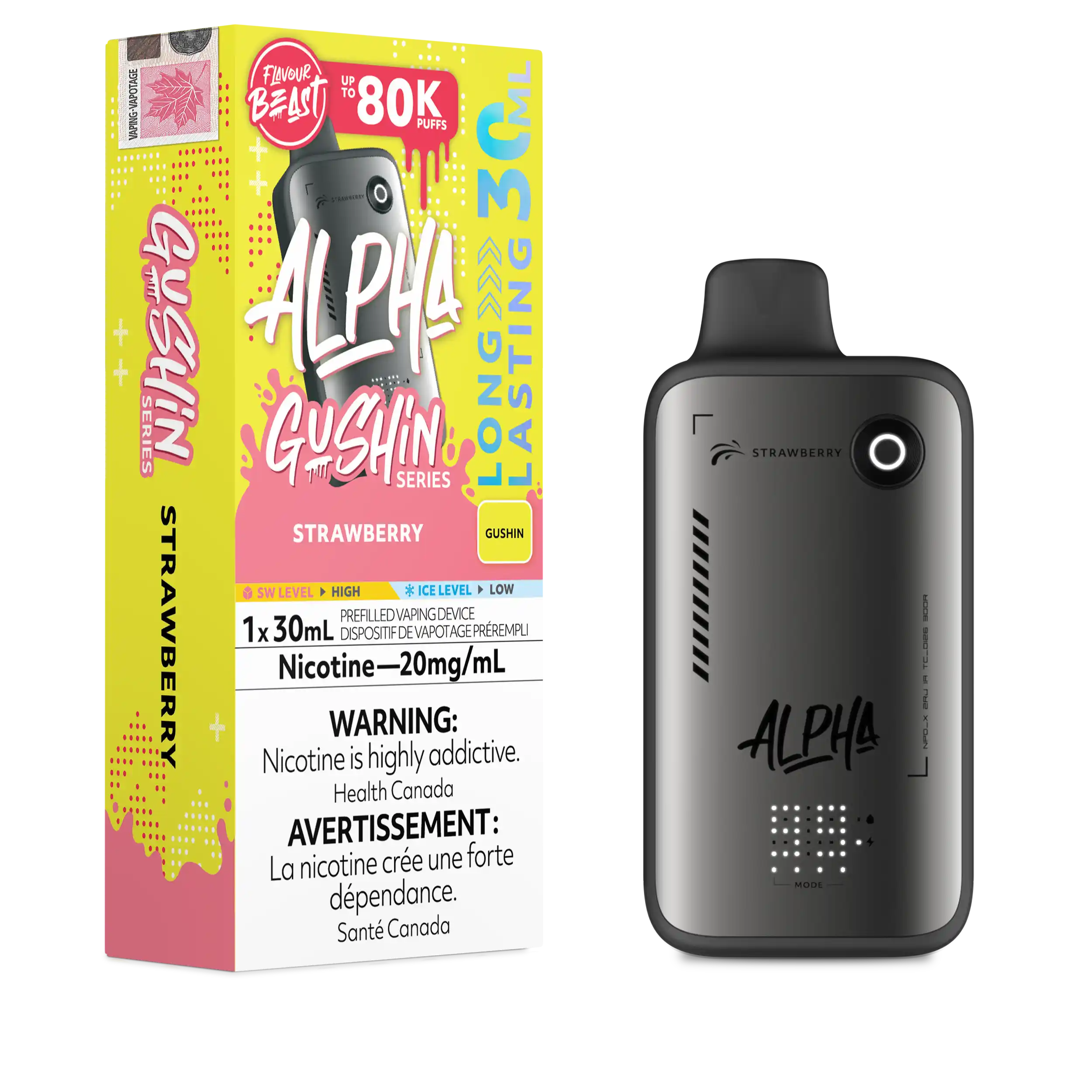 Flavour Beast - Alpha (Gushin Series) Disposable E-cig 80K (Provincial)