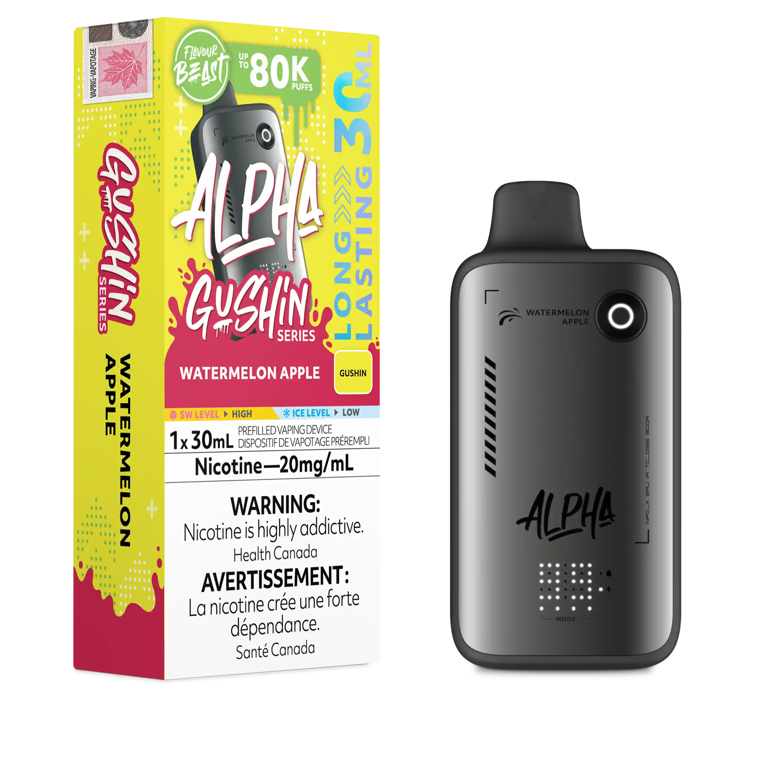 Flavour Beast - Alpha (Gushin Series) Disposable E-cig 80K (Provincial)