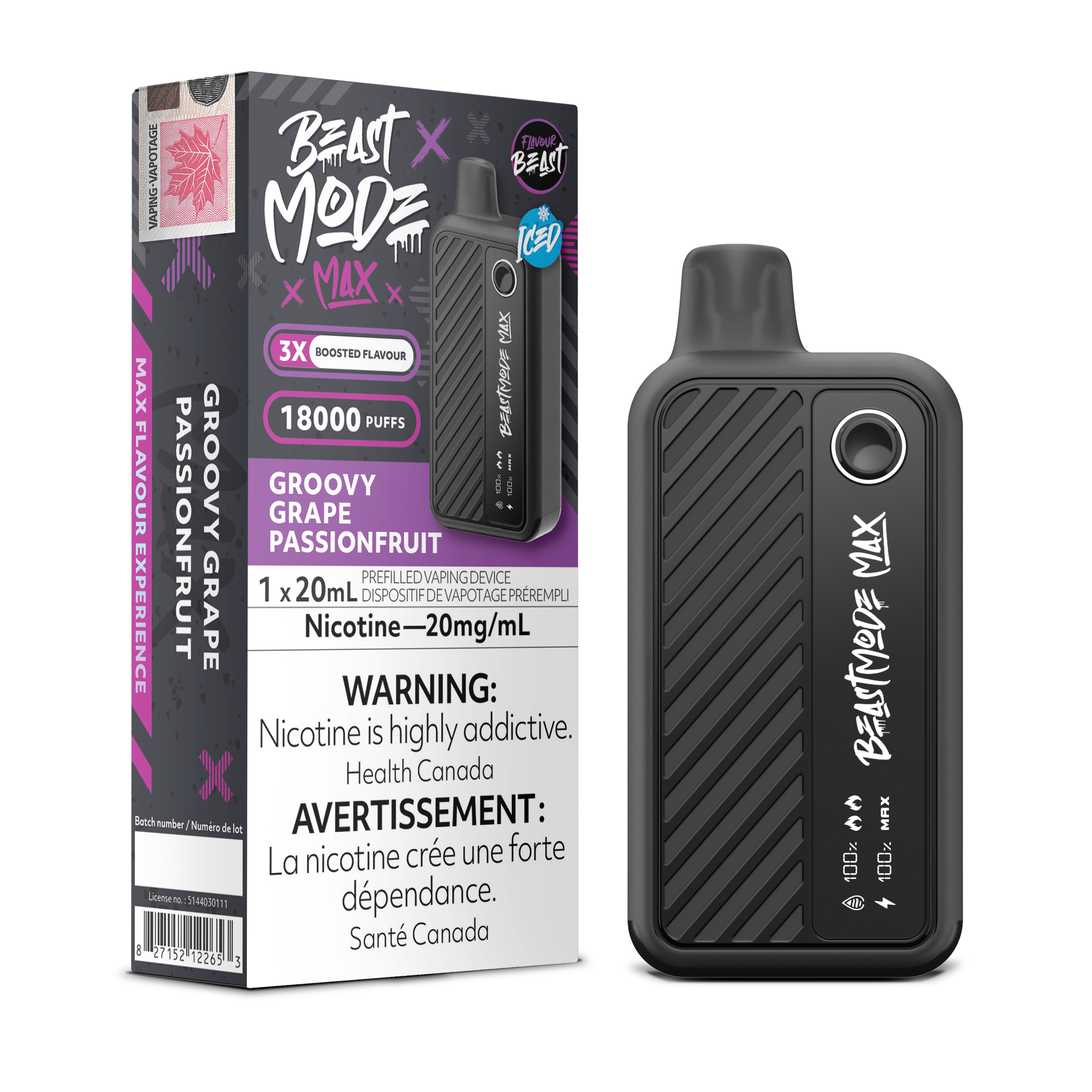 Flavour Beast Mode Max - Disposable E-Cig (PROVINCIAL) (18k Puffs)