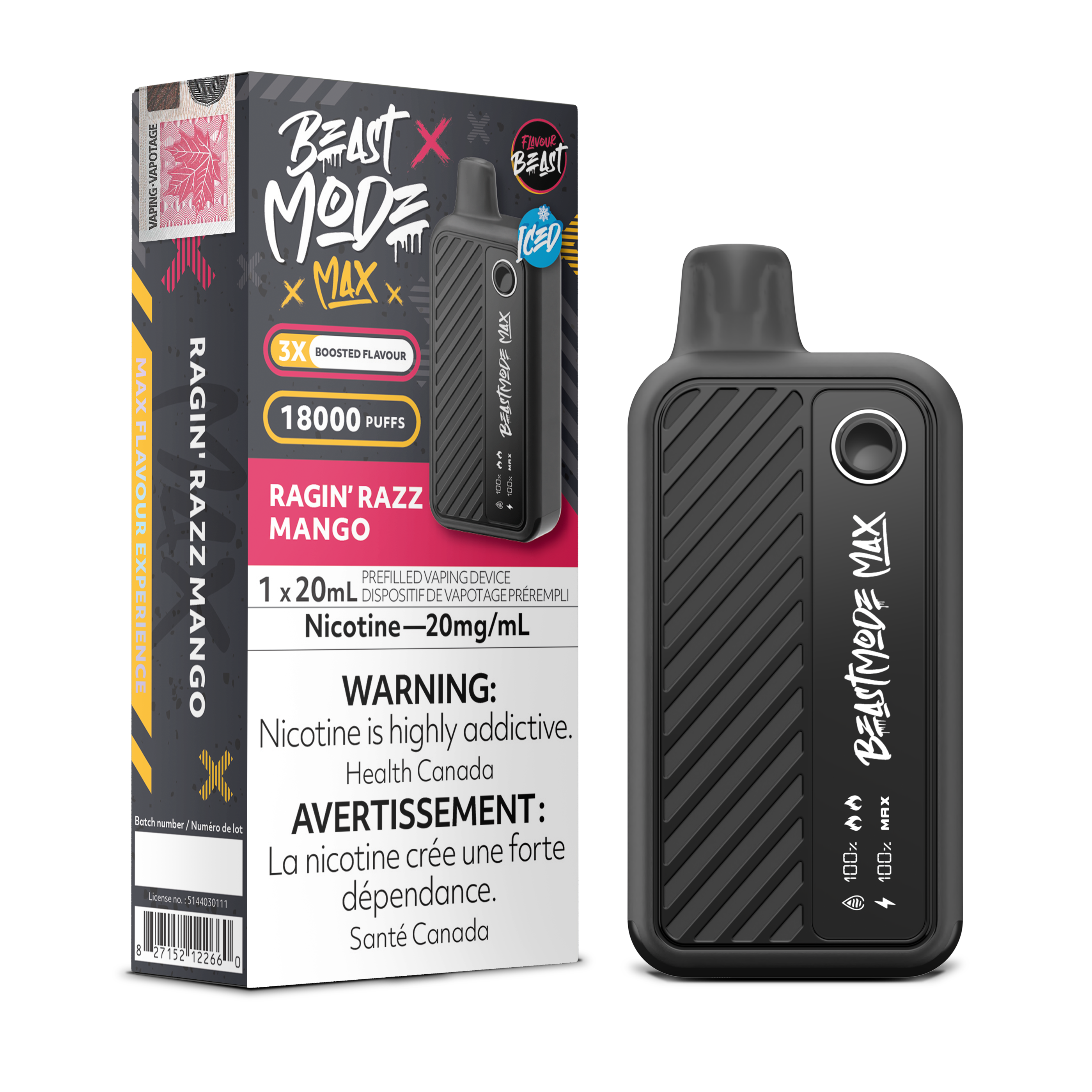 Flavour Beast Mode Max - Disposable E-Cig (PROVINCIAL) (18k Puffs)