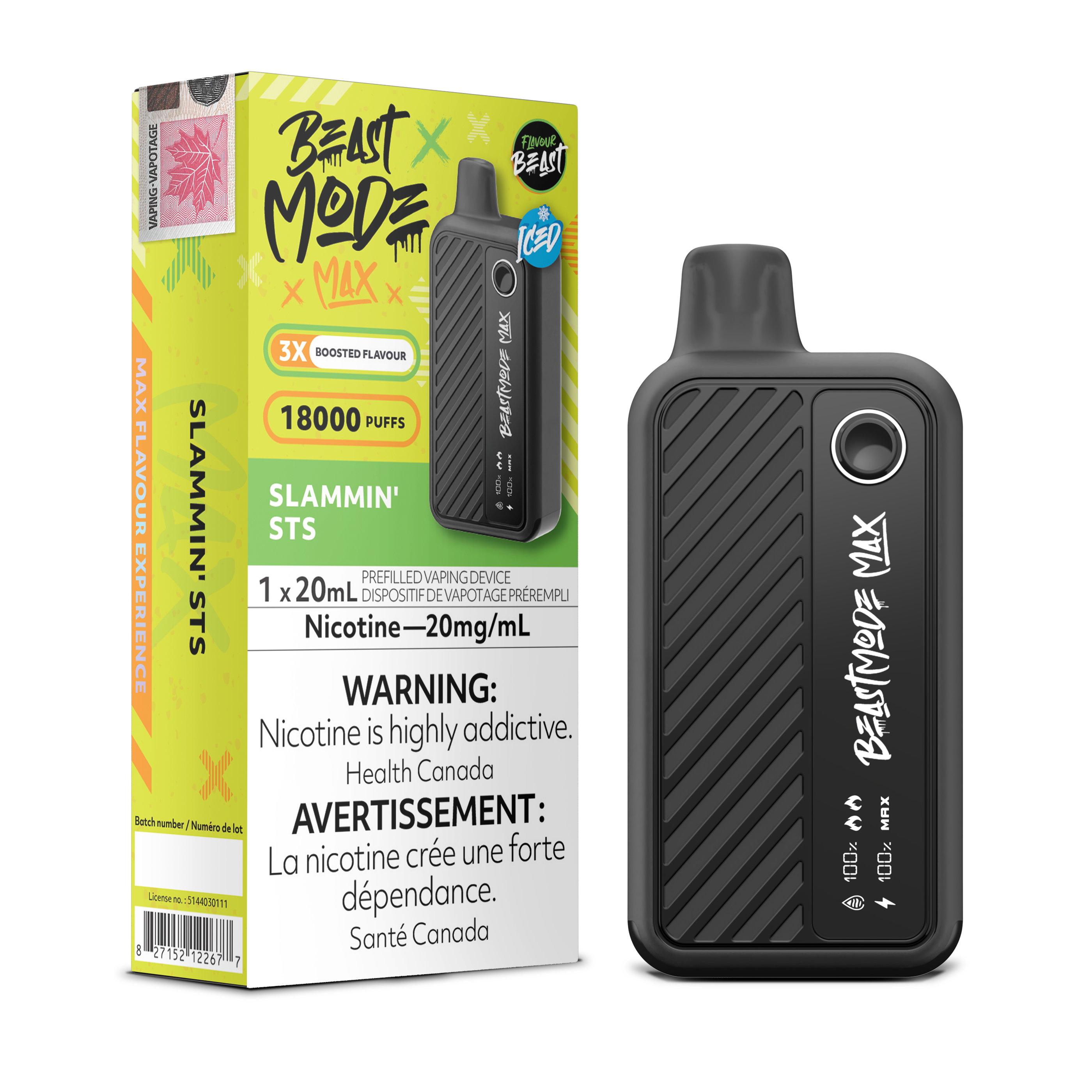 Flavour Beast Mode Max - Disposable E-Cig (PROVINCIAL) (18k Puffs)