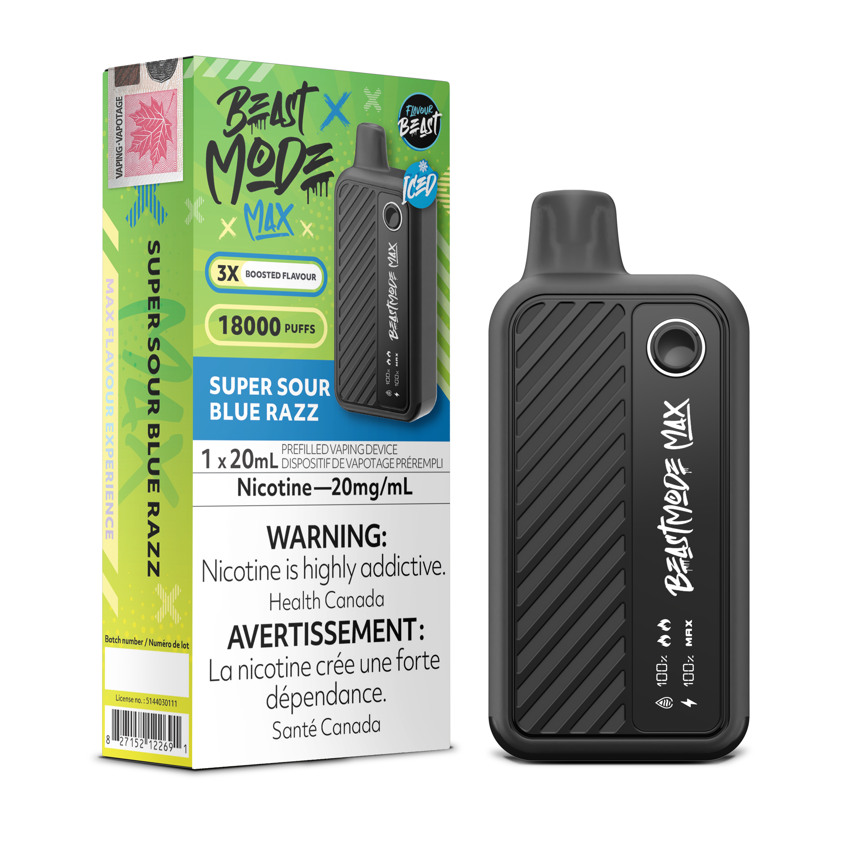 Flavour Beast Mode Max - Disposable E-Cig (PROVINCIAL) (18k Puffs)