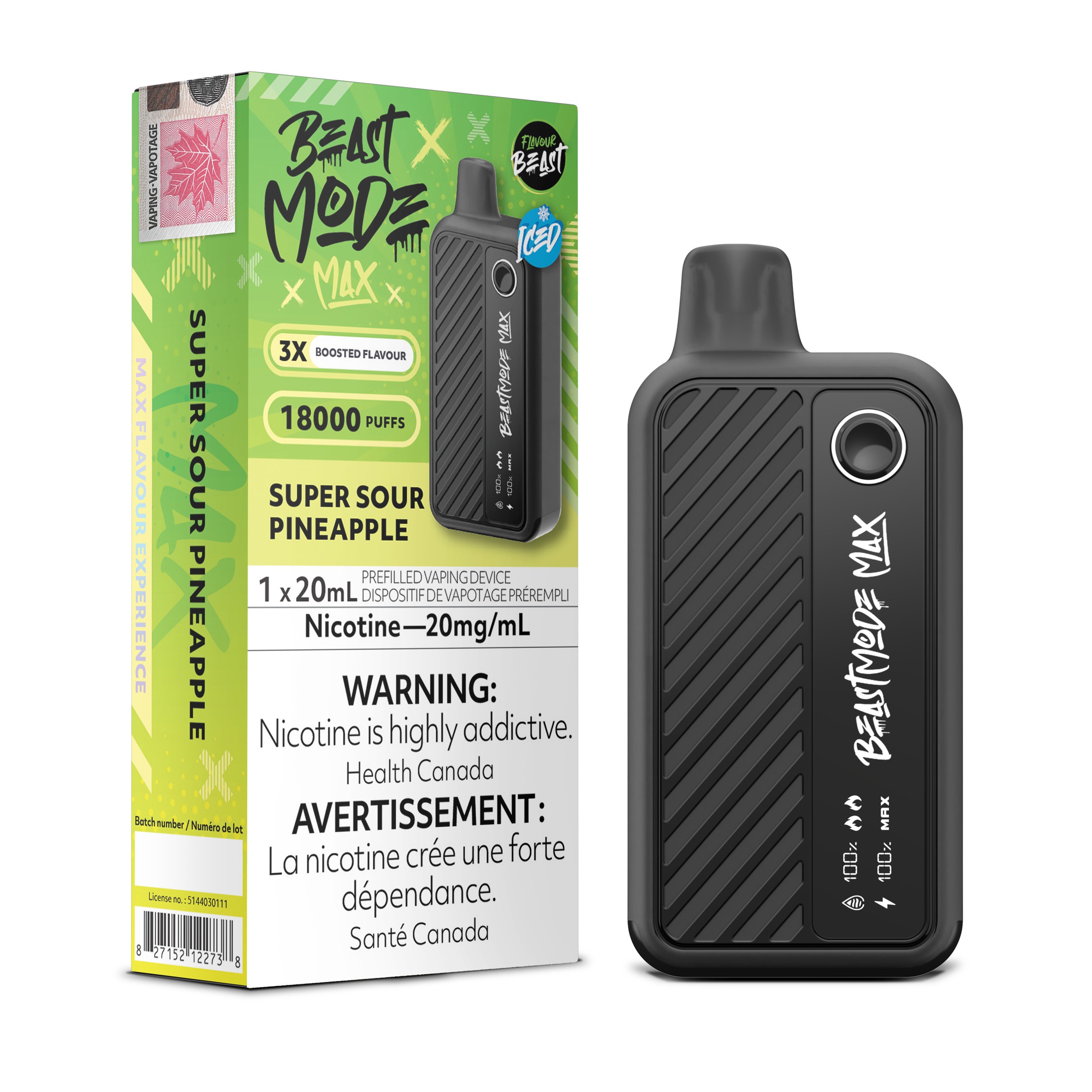 Flavour Beast Mode Max - Disposable E-Cig (PROVINCIAL) (18k Puffs)