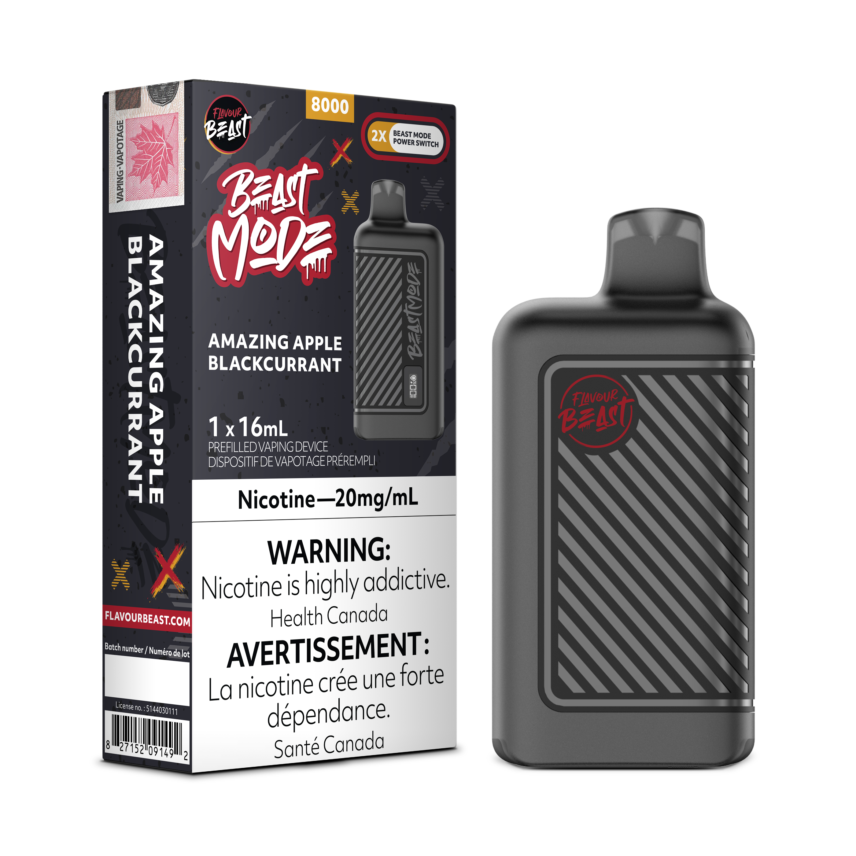 Flavour Beast Mode - Disposable E-Cig (8000 Puffs)