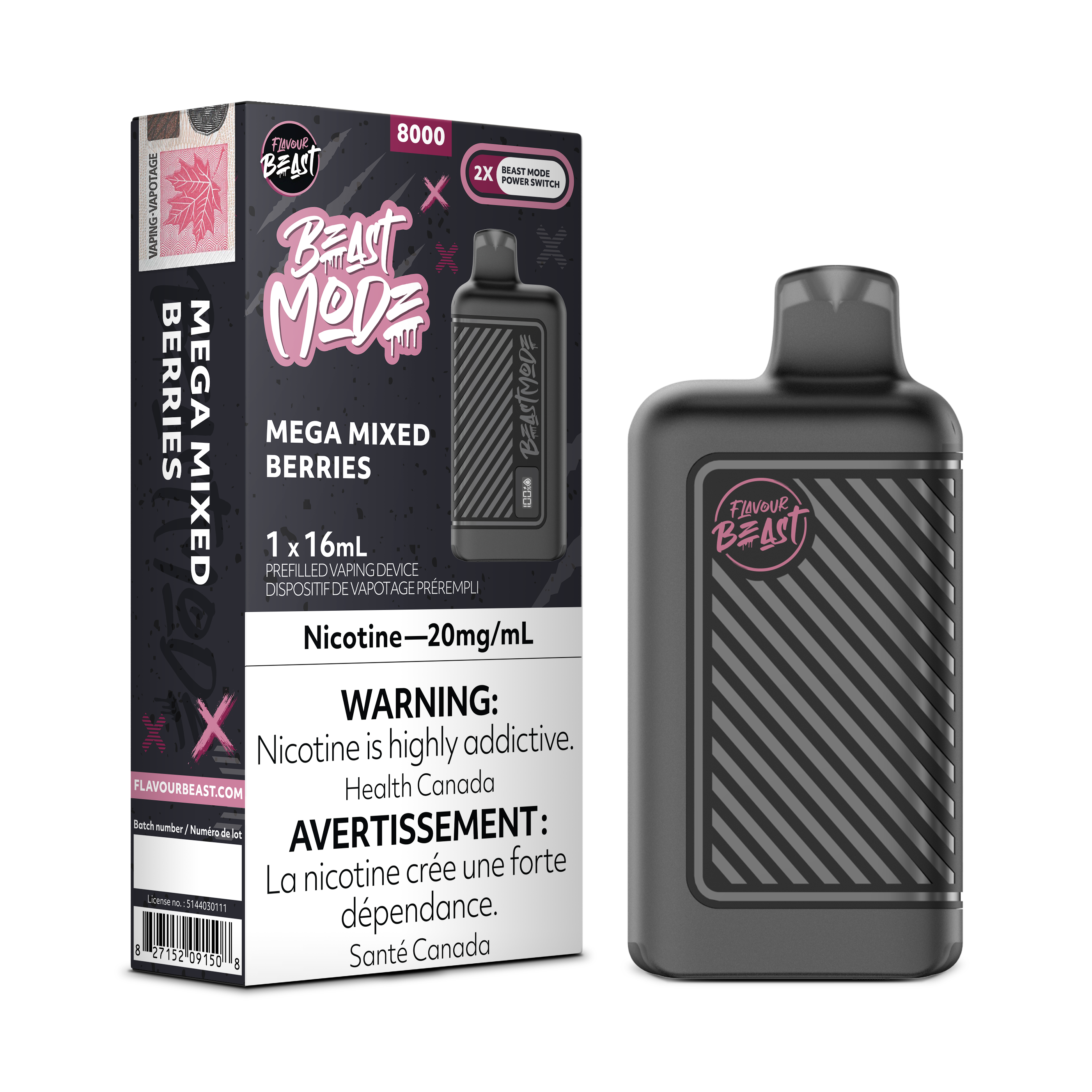 Flavour Beast Mode - Disposable E-Cig (8000 Puffs)
