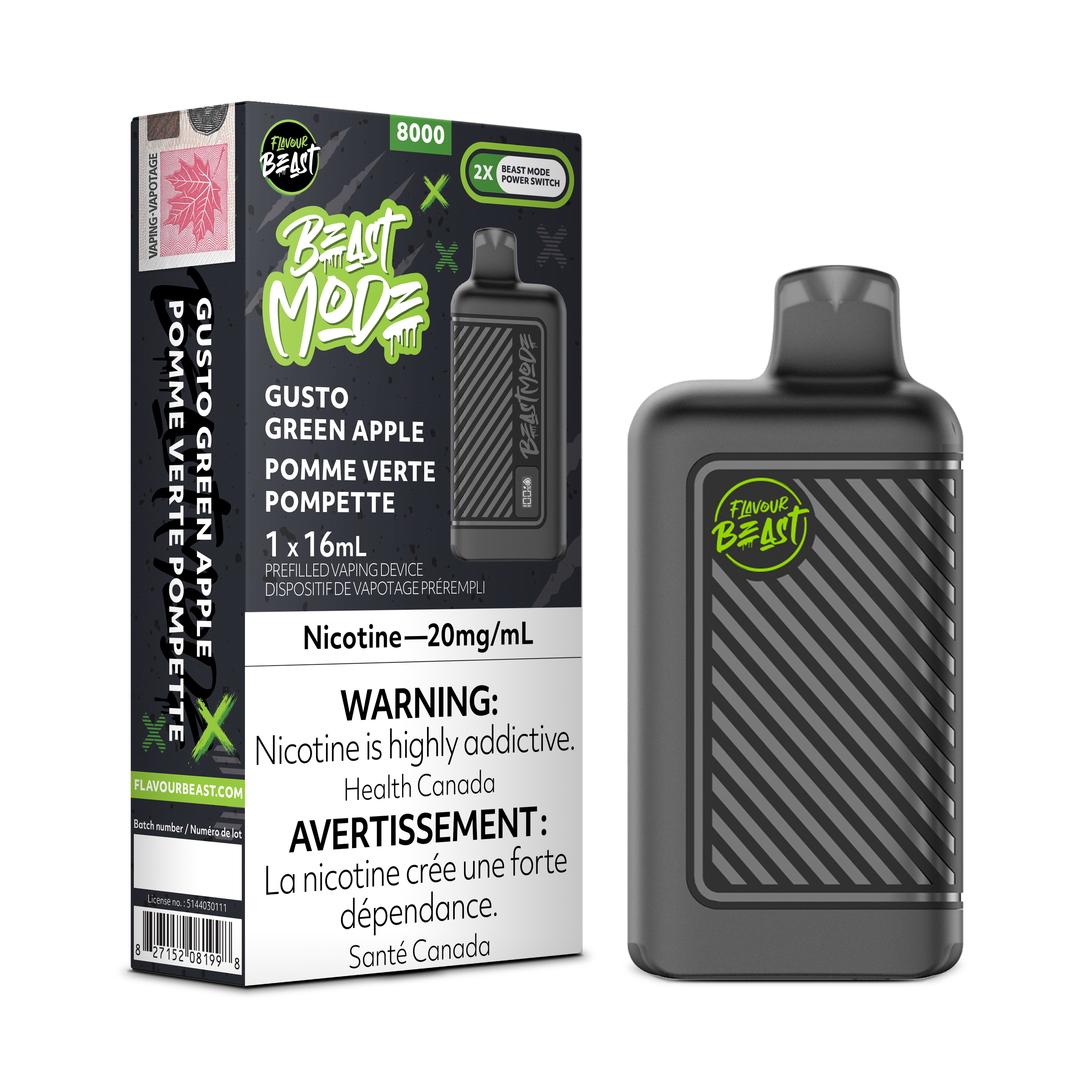 Flavour Beast Mode - Disposable E-Cig (8000 Puffs)