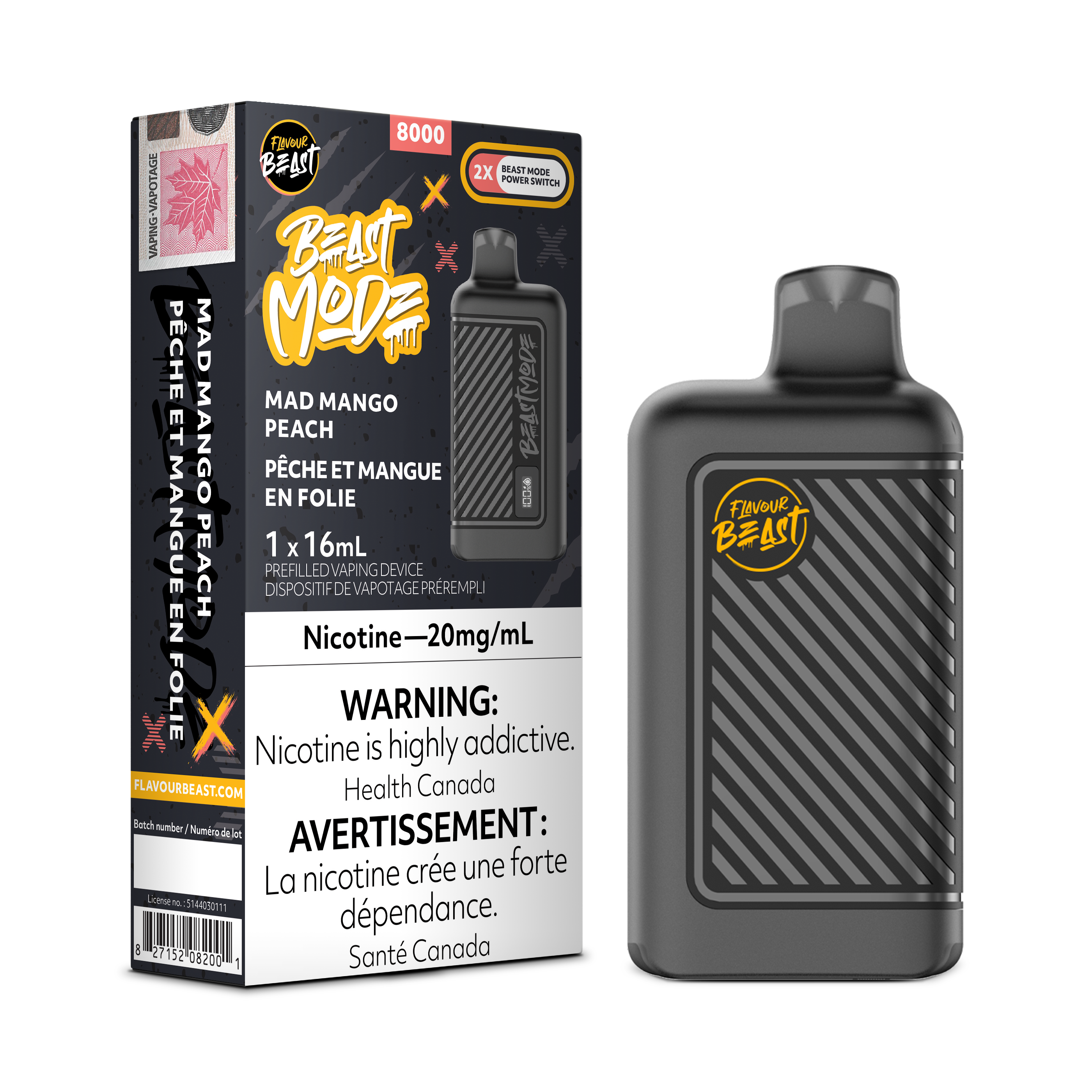 Flavour Beast Mode - Disposable E-Cig (8000 Puffs)
