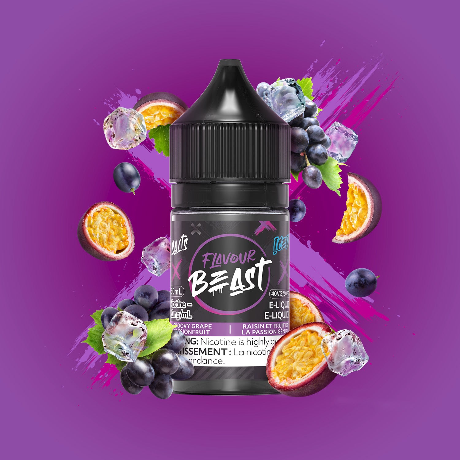 Sel Flavour Beast - Glacé au raisin et au fruit de la passion (PROVINCIAL)