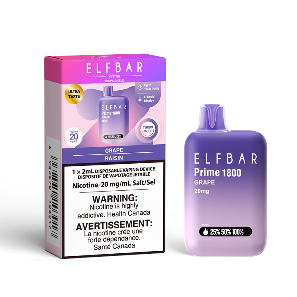 ELF Bar - Prime 1800 Disposable E-cig (Provincial)