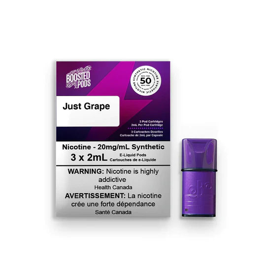 Capsules Boosted - Just Grape (FÉDÉRAL) (compatibles STLTH)