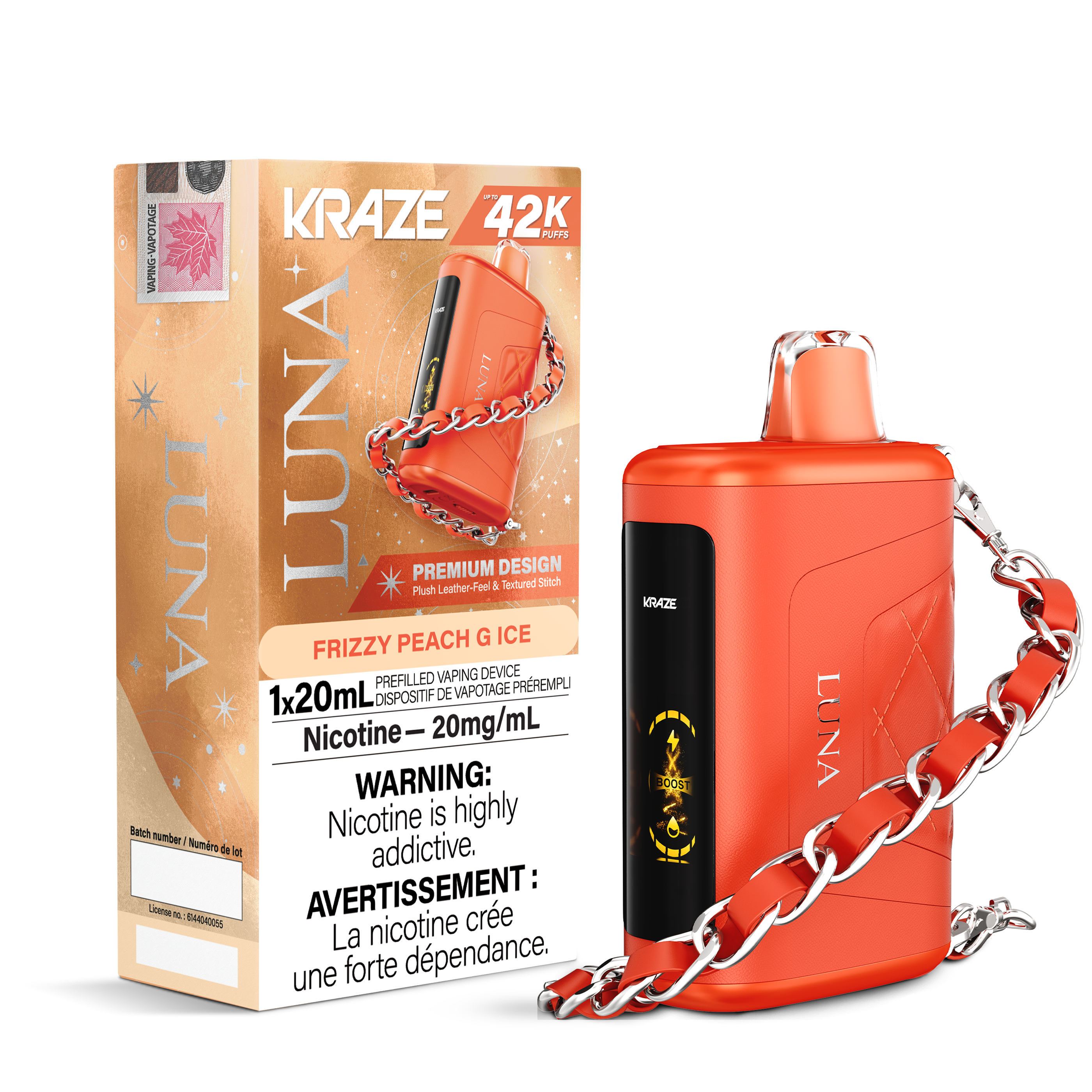 Kraze Luna - Disposable E-Cig (PROVINCIAL) (42K Puffs)