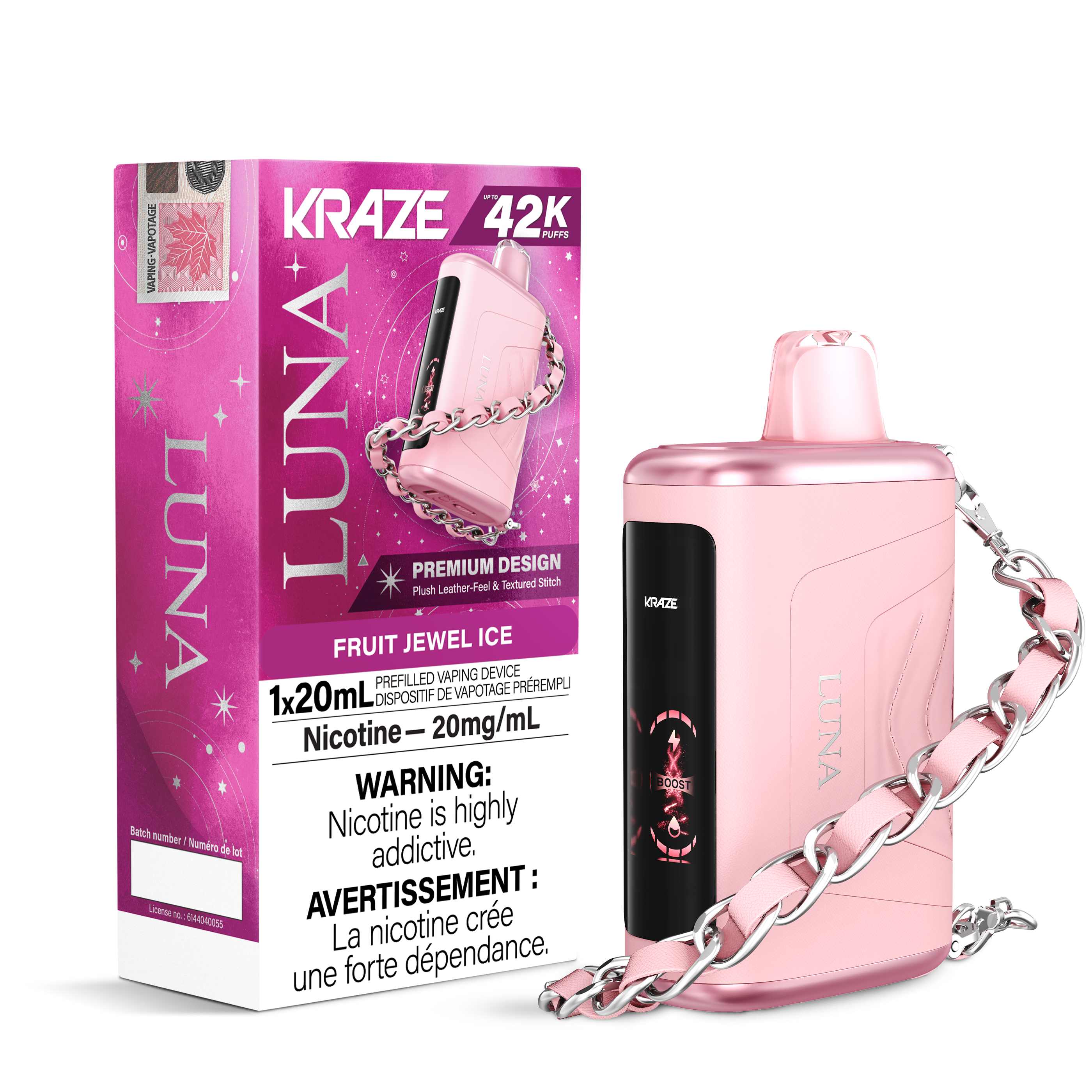 Kraze Luna - Disposable E-Cig (PROVINCIAL) (42K Puffs)
