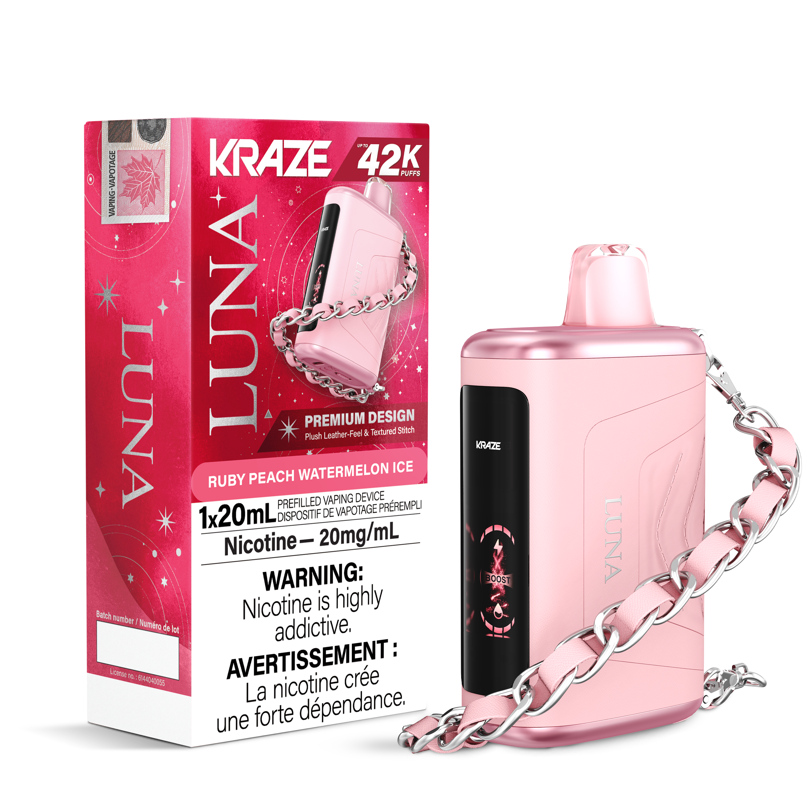 Kraze Luna - Disposable E-Cig (PROVINCIAL) (42K Puffs)