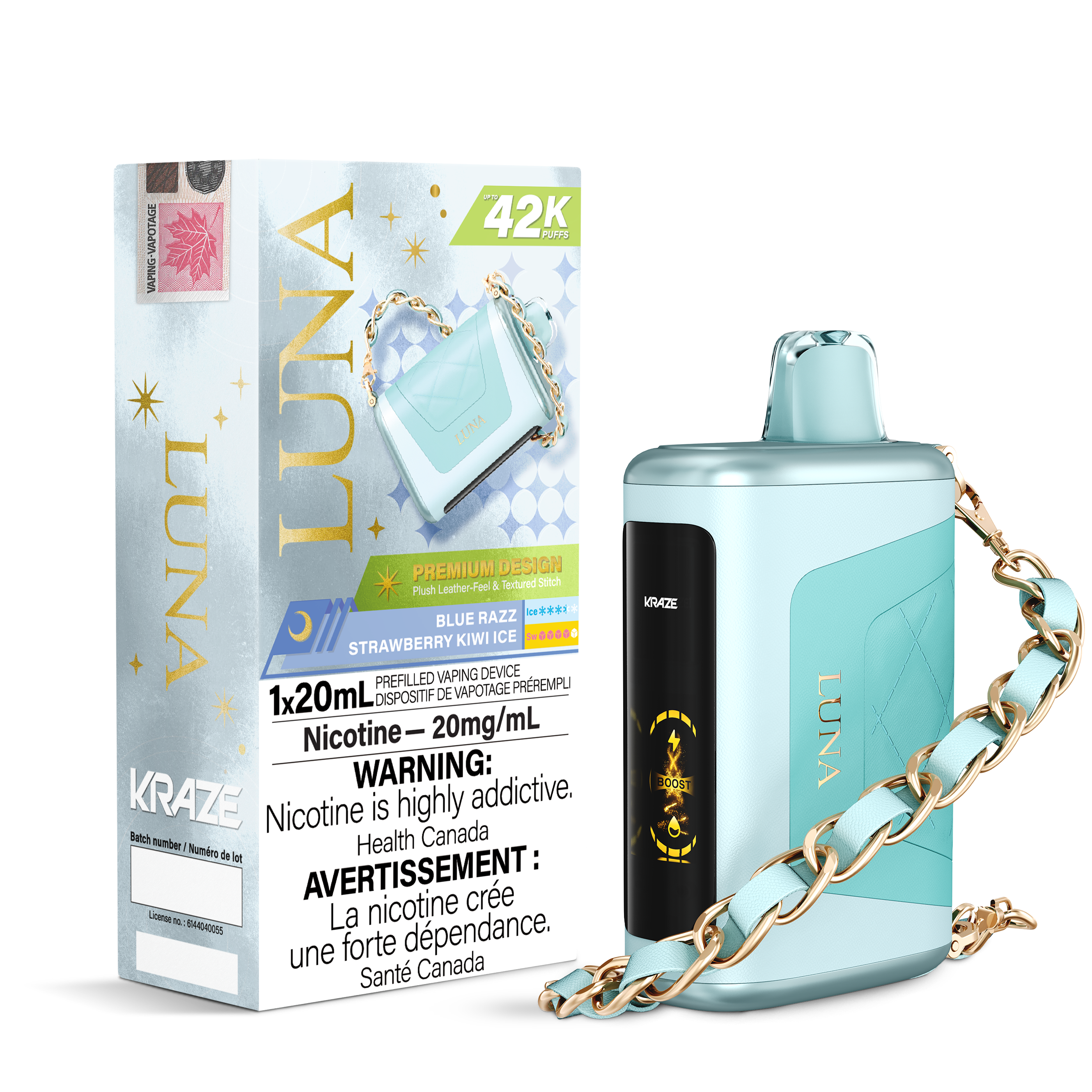 Kraze Luna - Disposable E-Cig (PROVINCIAL) (42K Puffs)