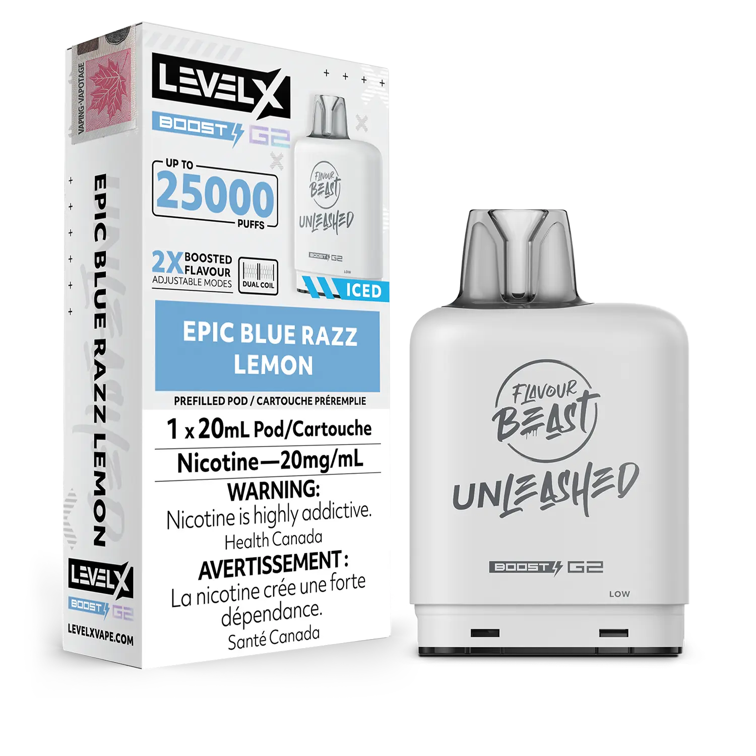 Niveau X - Boost Unleashed G2 Pods (25 000 bouffées) (PROVINCIAL)