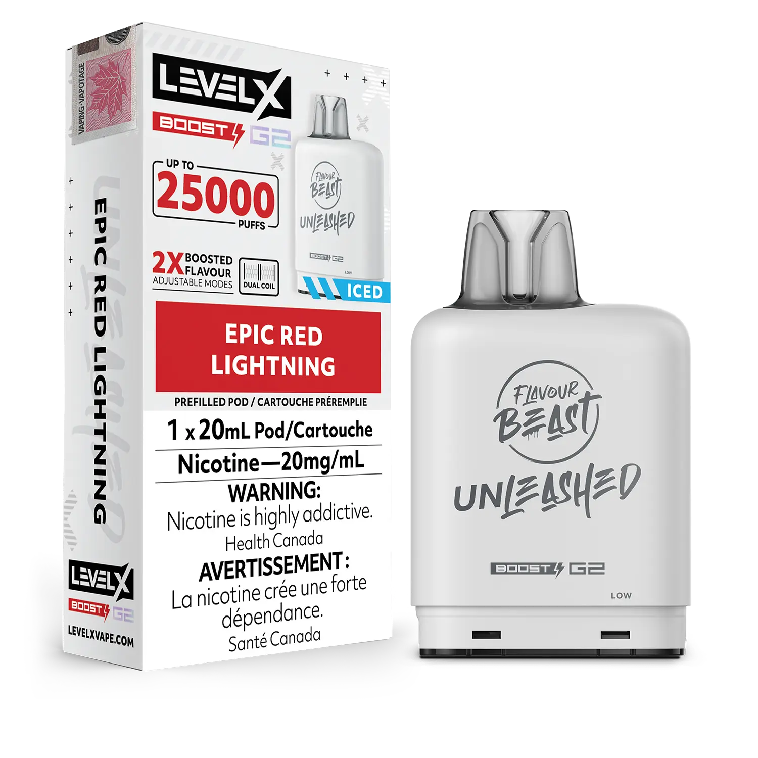 Niveau X - Boost Unleashed G2 Pods (25 000 bouffées) (PROVINCIAL)