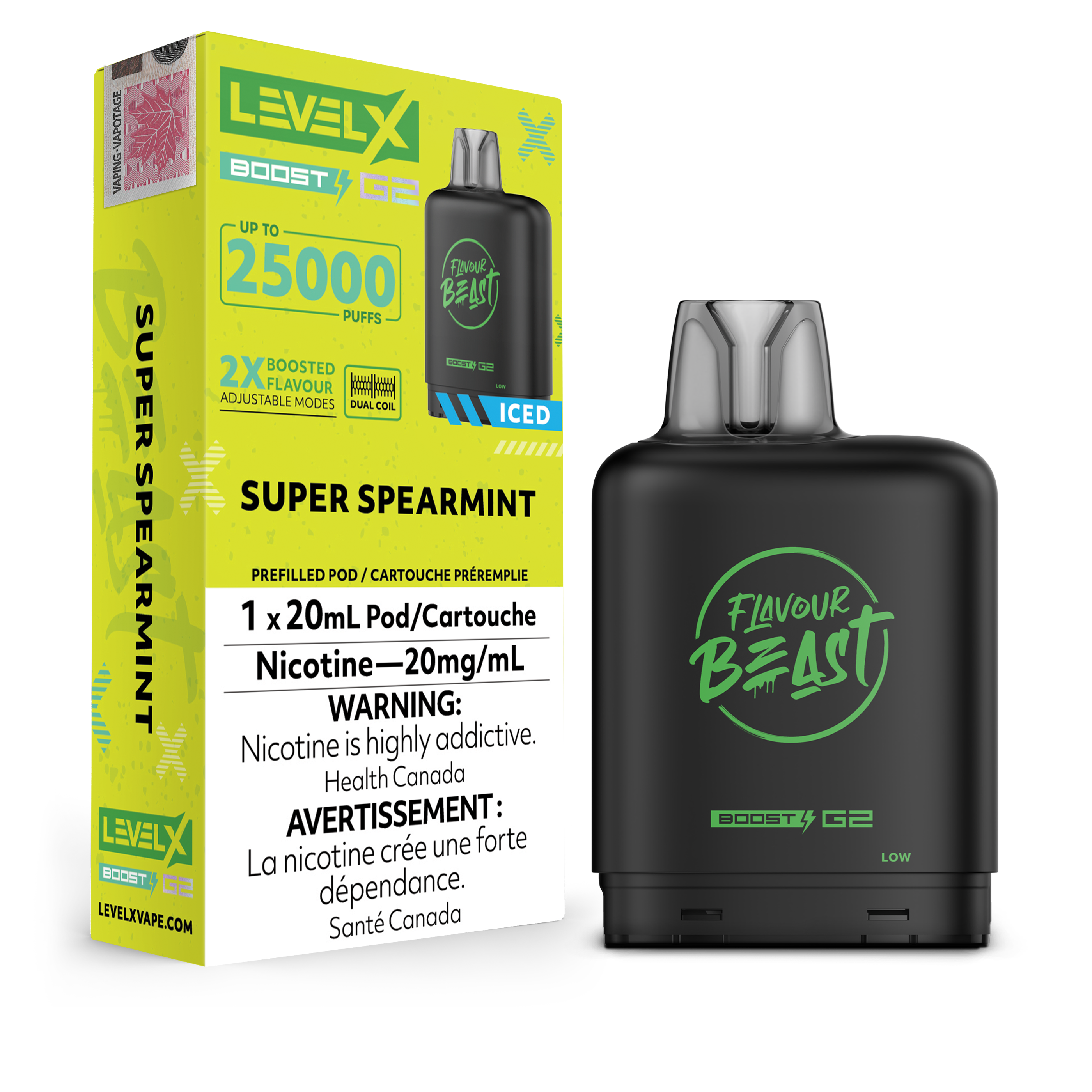 Level X - Flavour Beast Boost G2 Pods (25k puffs) (PROVINCIAL)